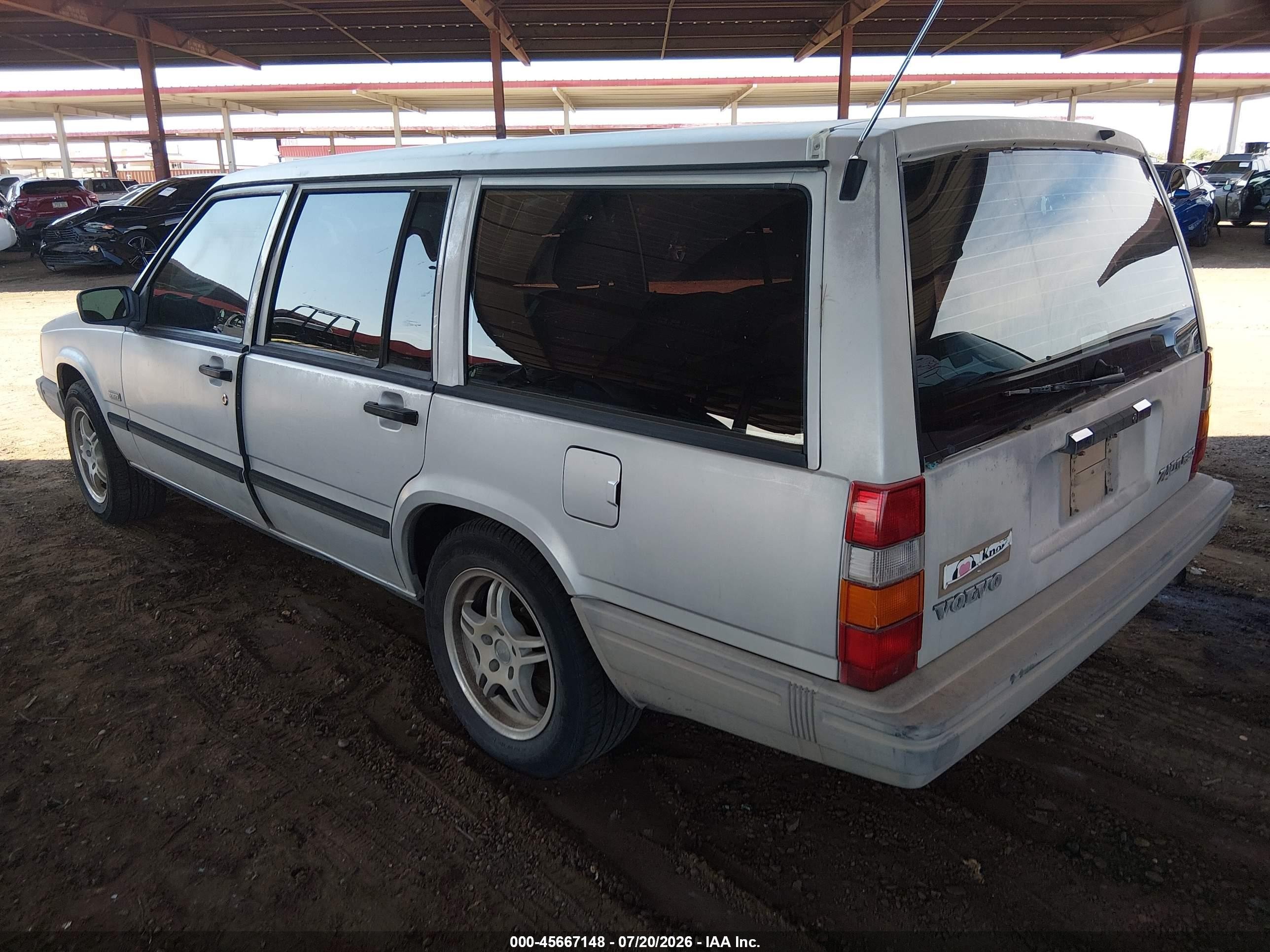 1991 Volvo 740 Se Silver vin: YV1FA8756M2327434