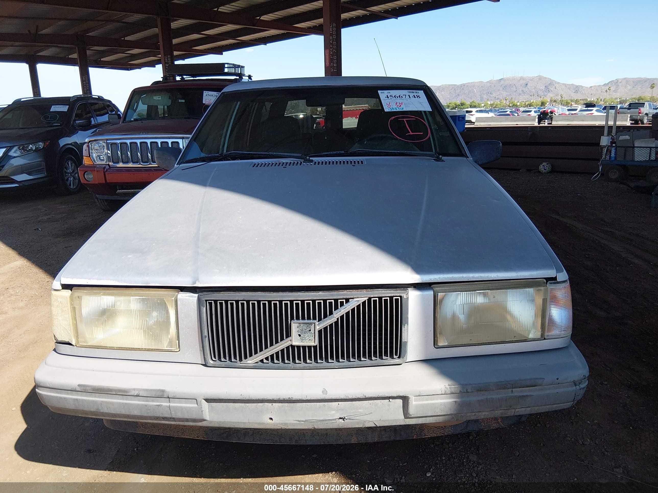 1991 Volvo 740 Se Silver vin: YV1FA8756M2327434