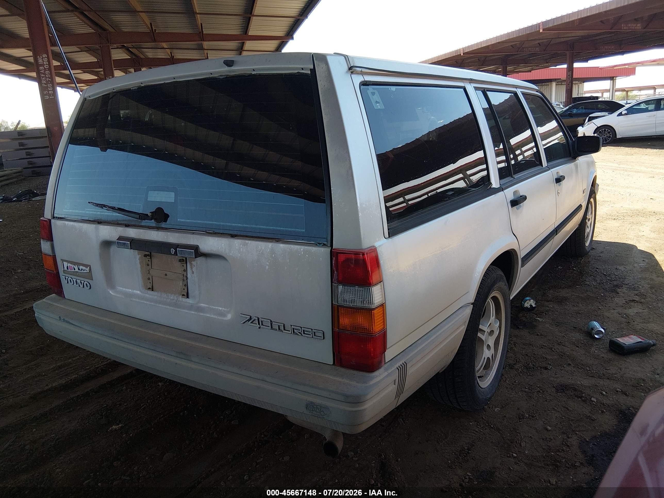 1991 Volvo 740 Se Silver vin: YV1FA8756M2327434