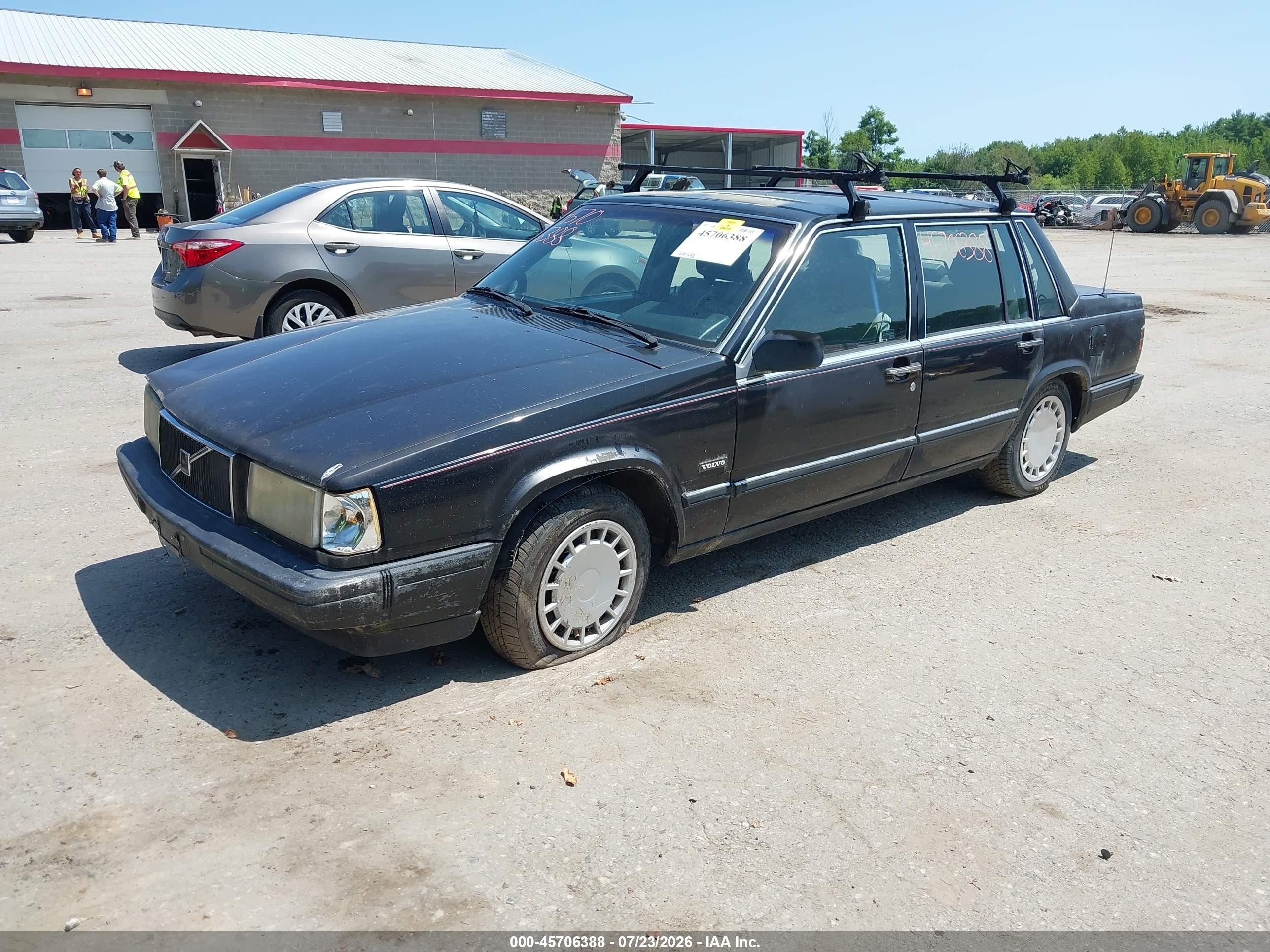 1990 Volvo 740 Gl Black vin: YV1FA8841L2496281