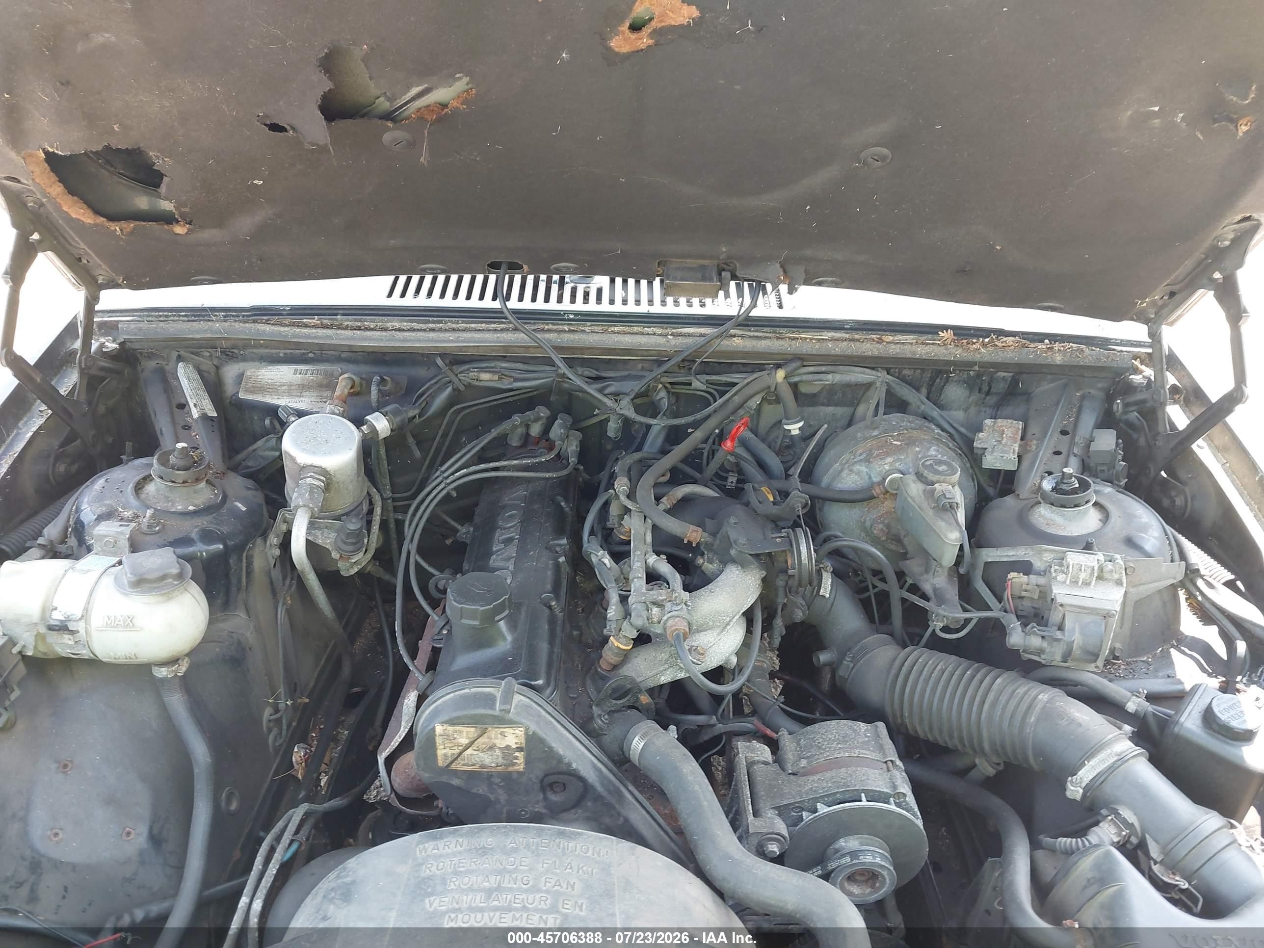 1990 Volvo 740 Gl Black vin: YV1FA8841L2496281
