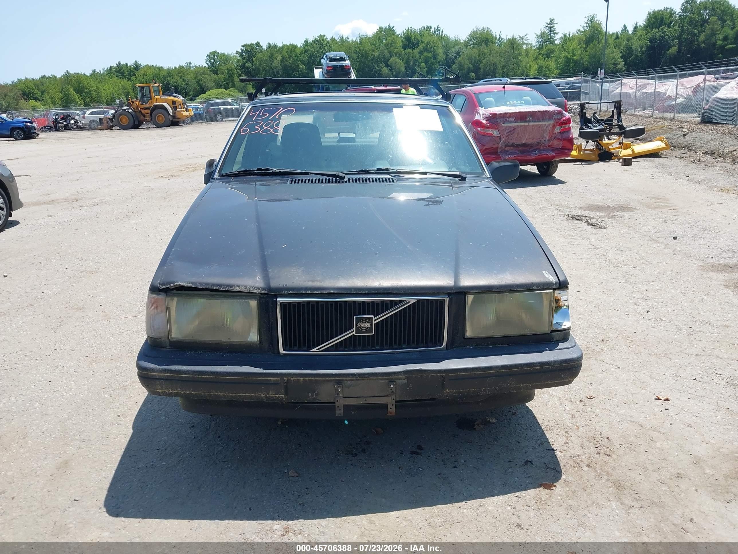 1990 Volvo 740 Gl Black vin: YV1FA8841L2496281