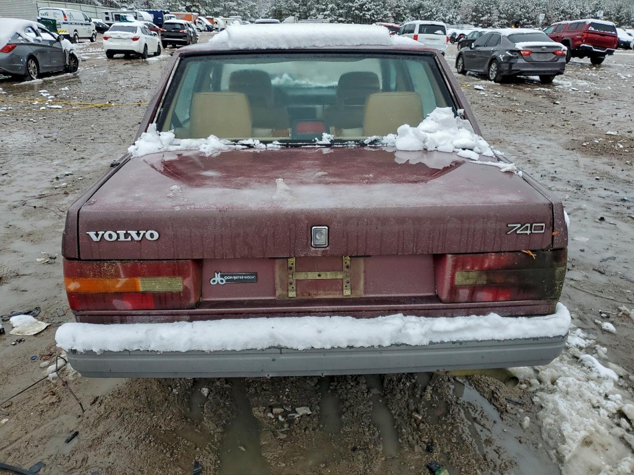 1991 Volvo 740 Brown vin: YV1FA8844M2515181