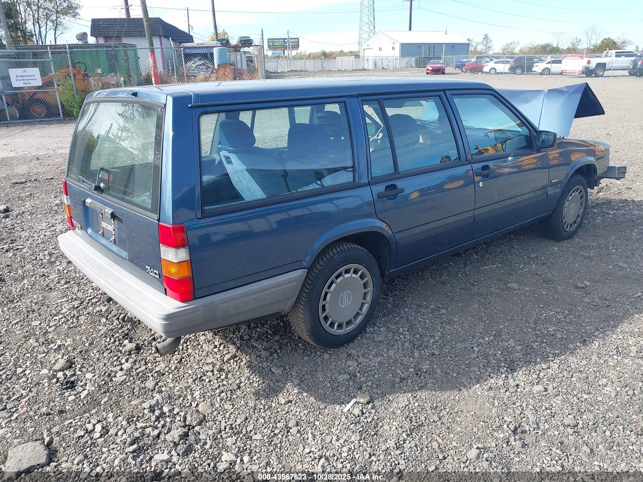 1991 Volvo 740   Синий vin: YV1FA8856M1327955