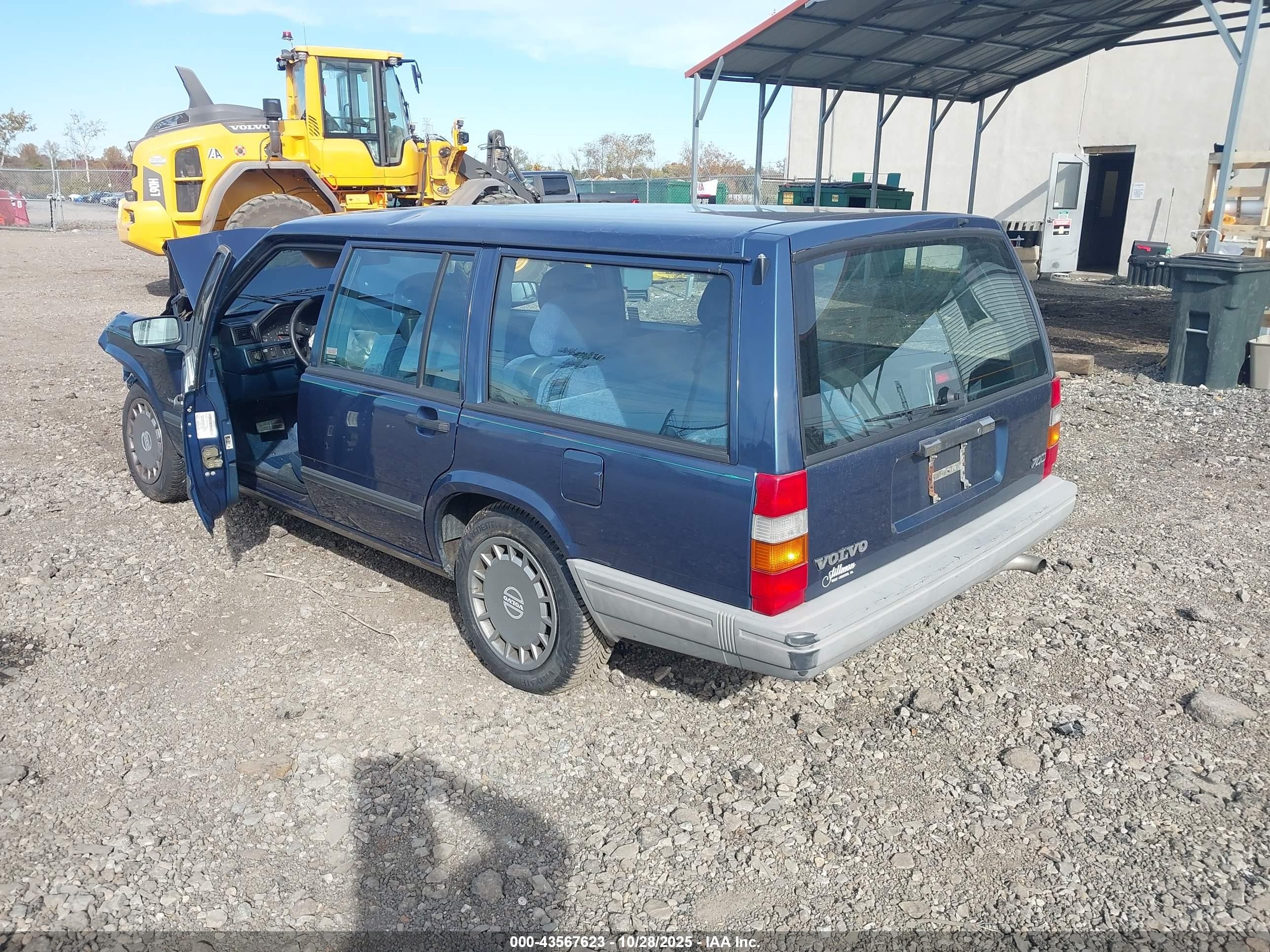 1991 Volvo 740   Синий vin: YV1FA8856M1327955