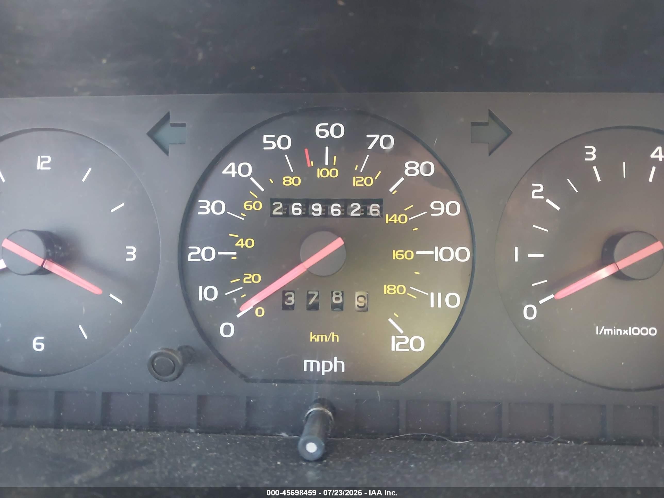 1989 Volvo 740 Gle Light Blue vin: YV1FA8950K2224455
