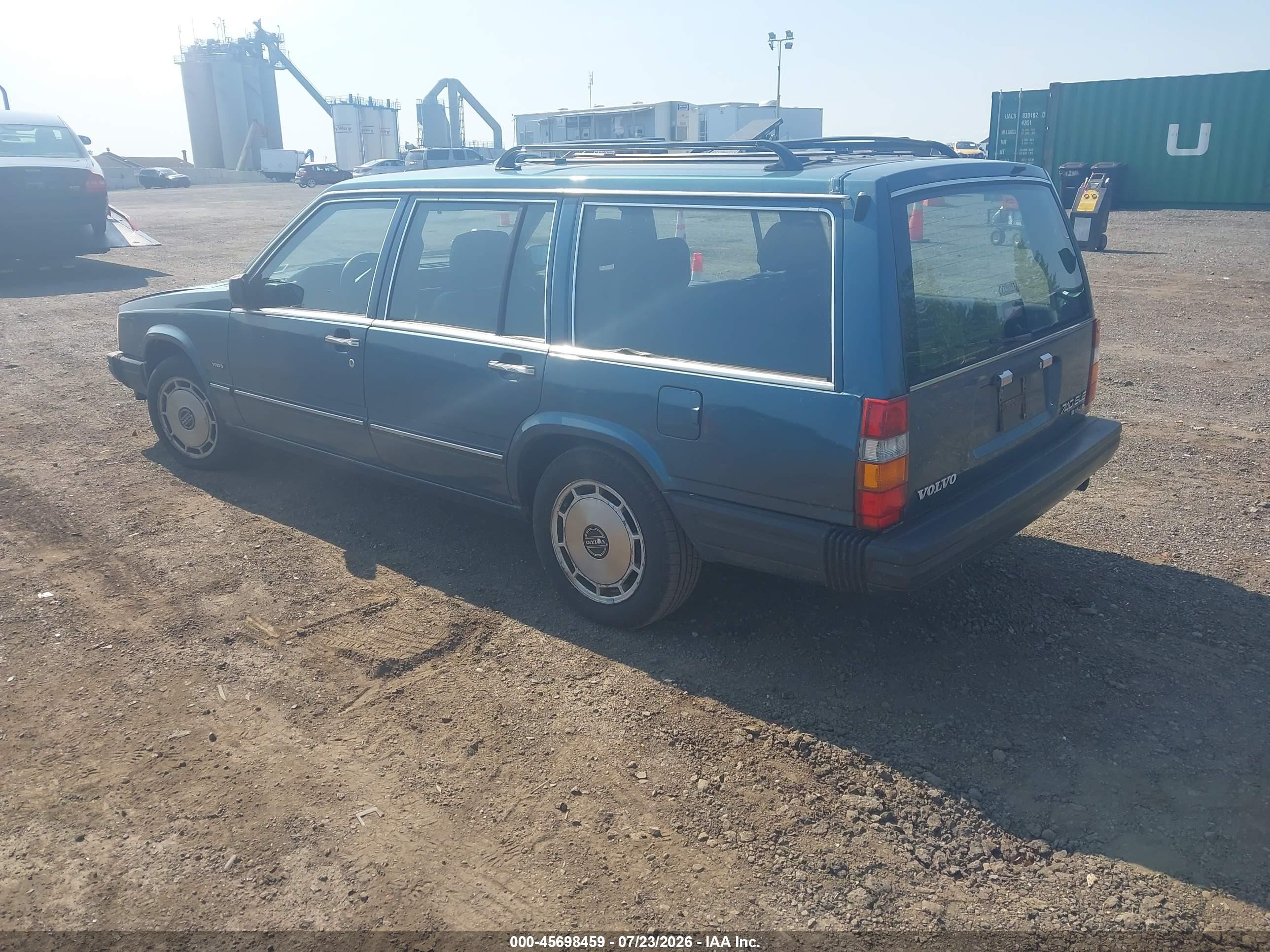 1989 Volvo 740 Gle Light Blue vin: YV1FA8950K2224455