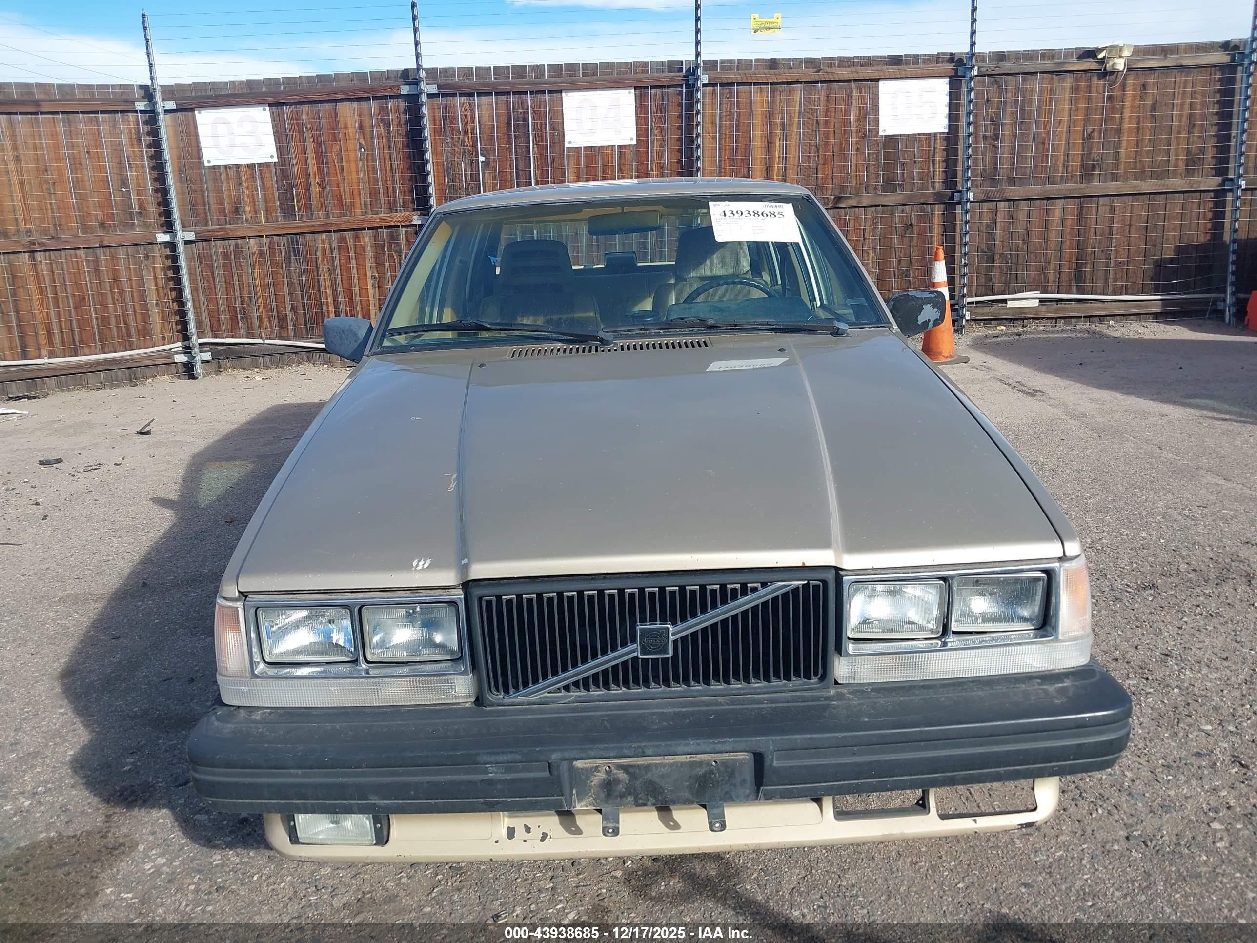 1987 Volvo 740 Gle Золотой vin: YV1FX8745H1136699