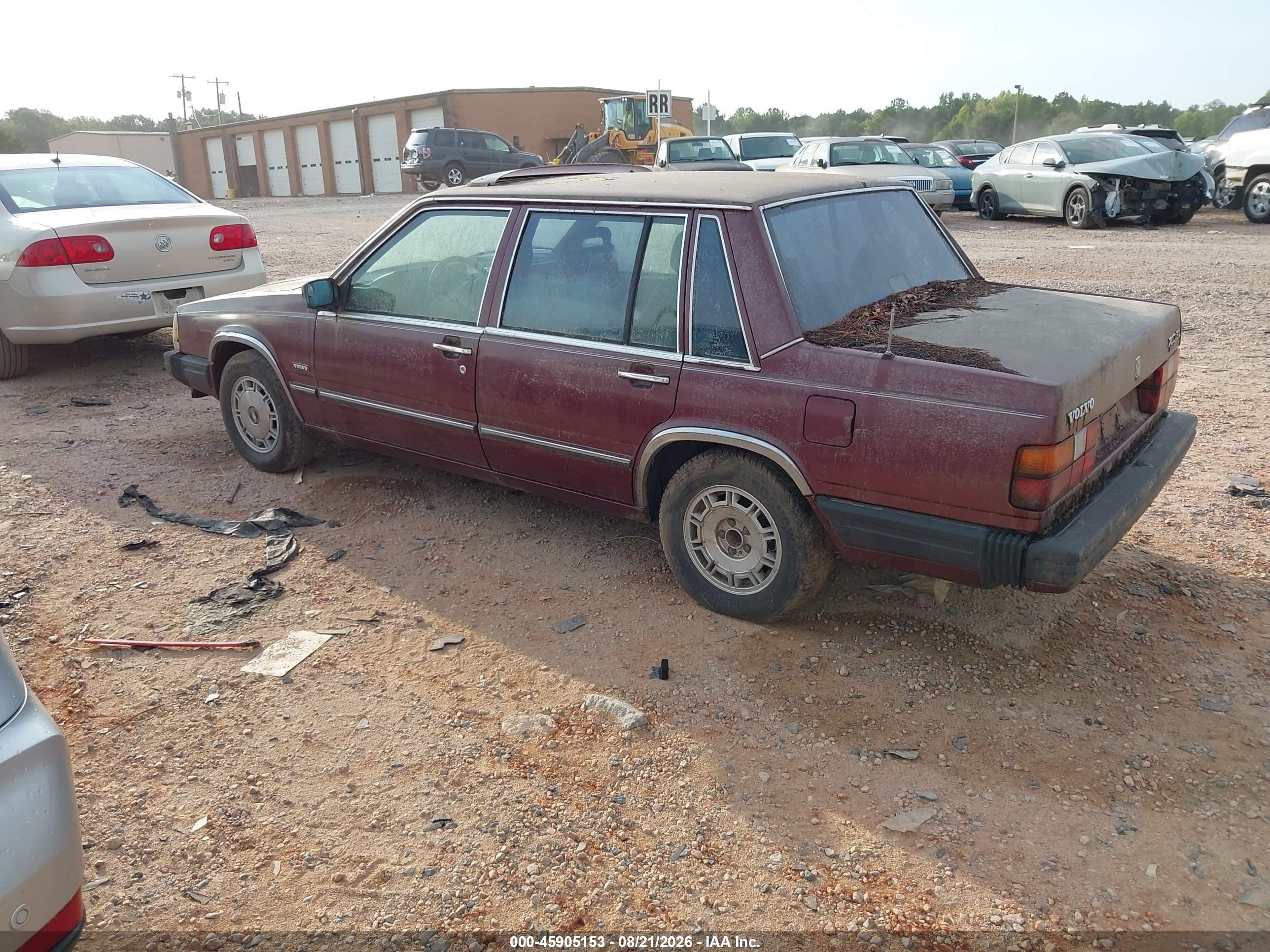 1989 Volvo 740 Gl Burgundy vin: YV1FX8840K1314931