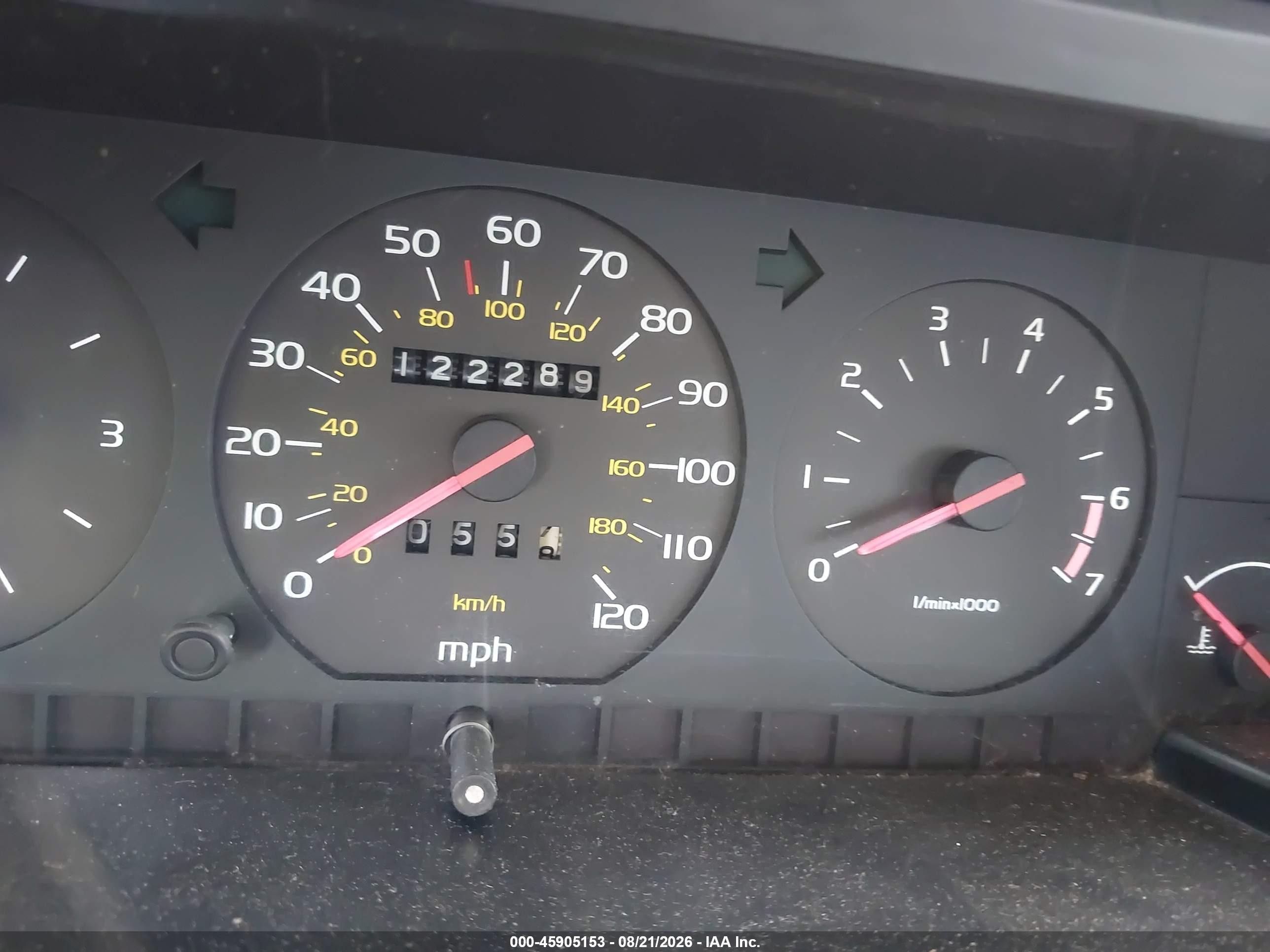 1989 Volvo 740 Gl Burgundy vin: YV1FX8840K1314931