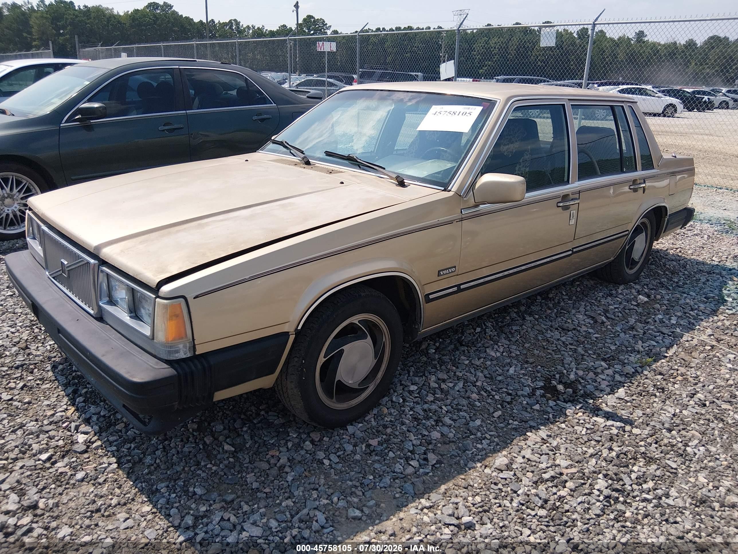 1986 Volvo 760 Gle Gold vin: YV1GX8743G1008027