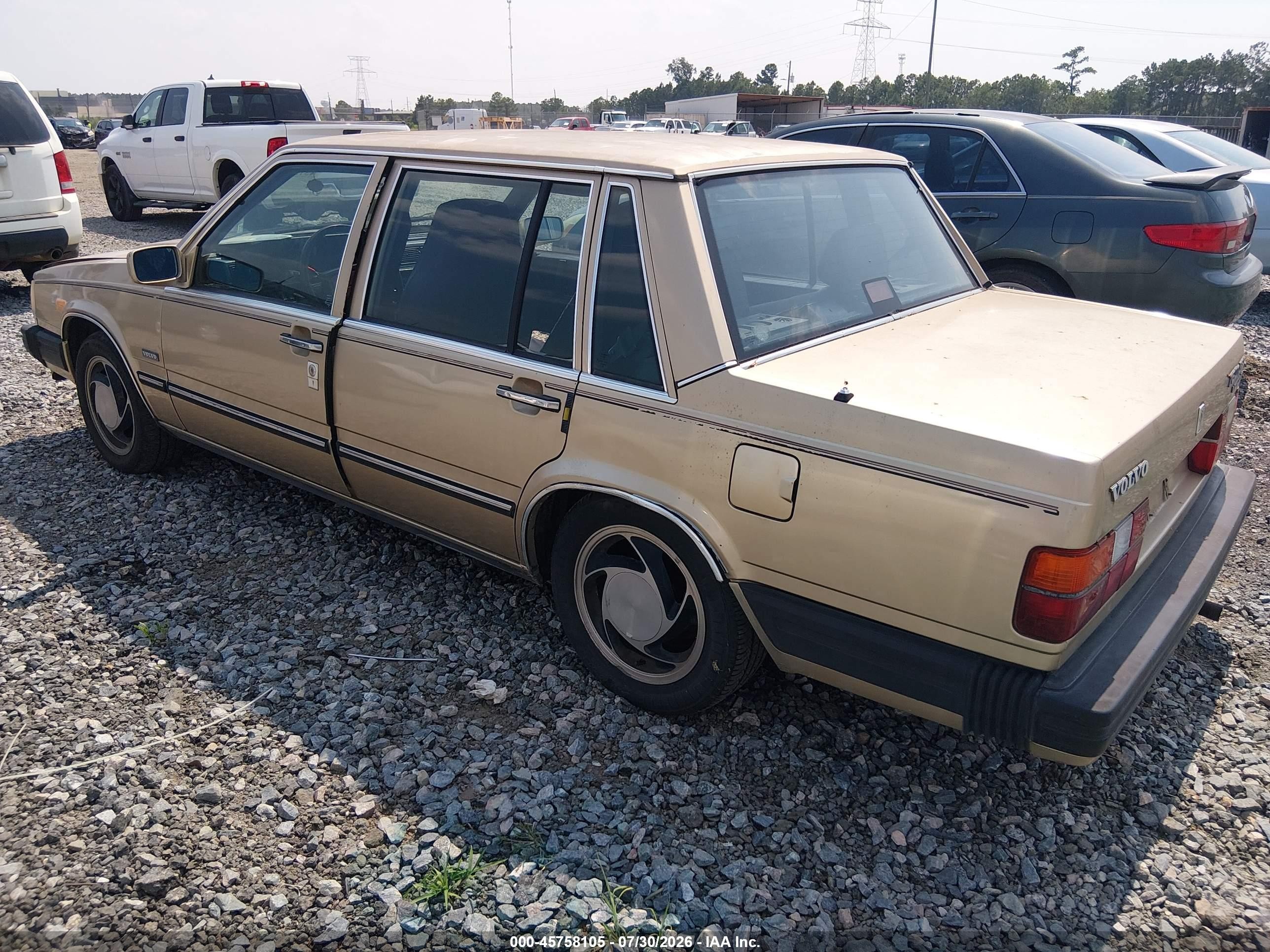 1986 Volvo 760 Gle Gold vin: YV1GX8743G1008027