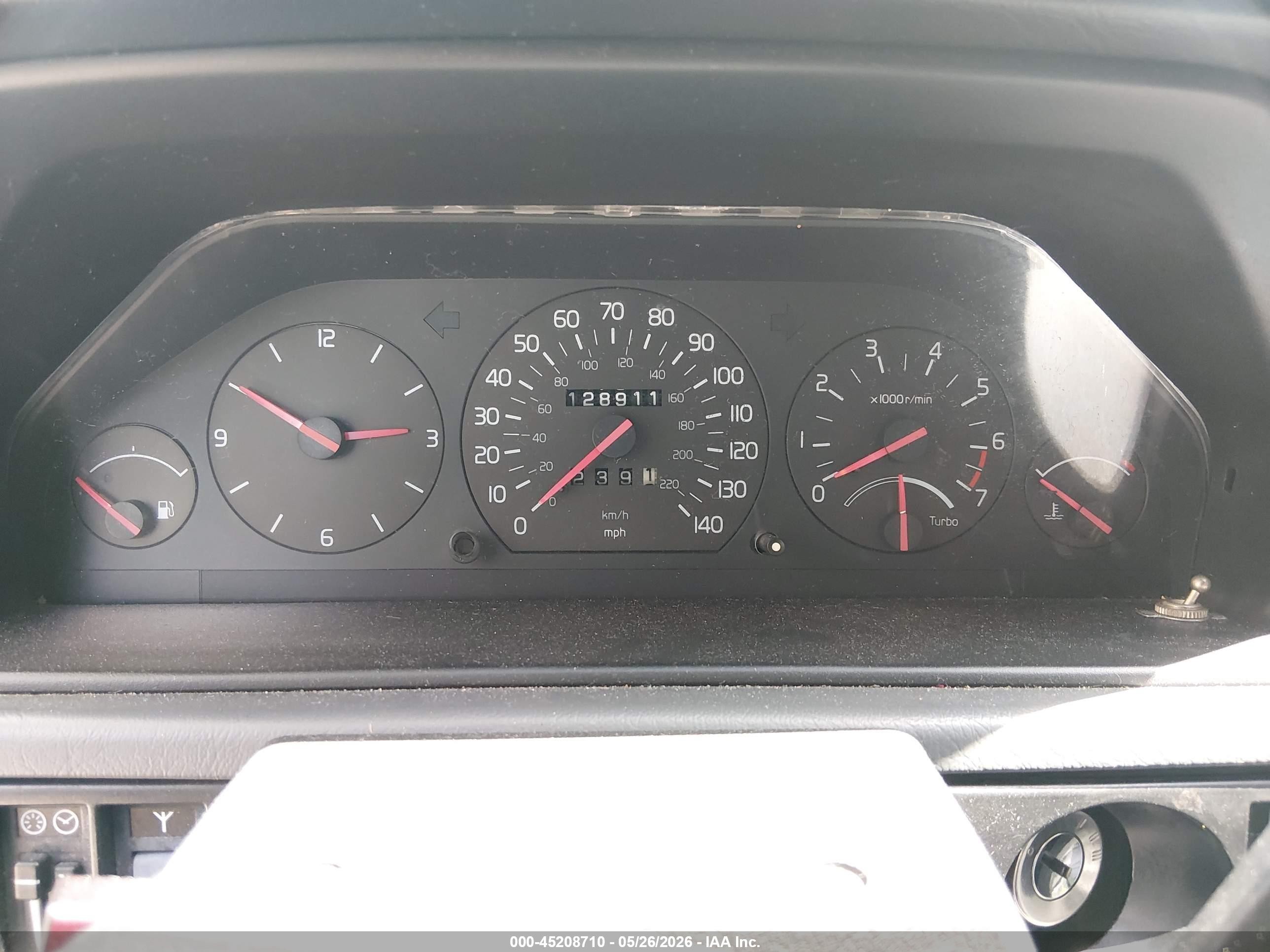 1992 Volvo 940 Gle Black vin: YV1JS8704N1101976
