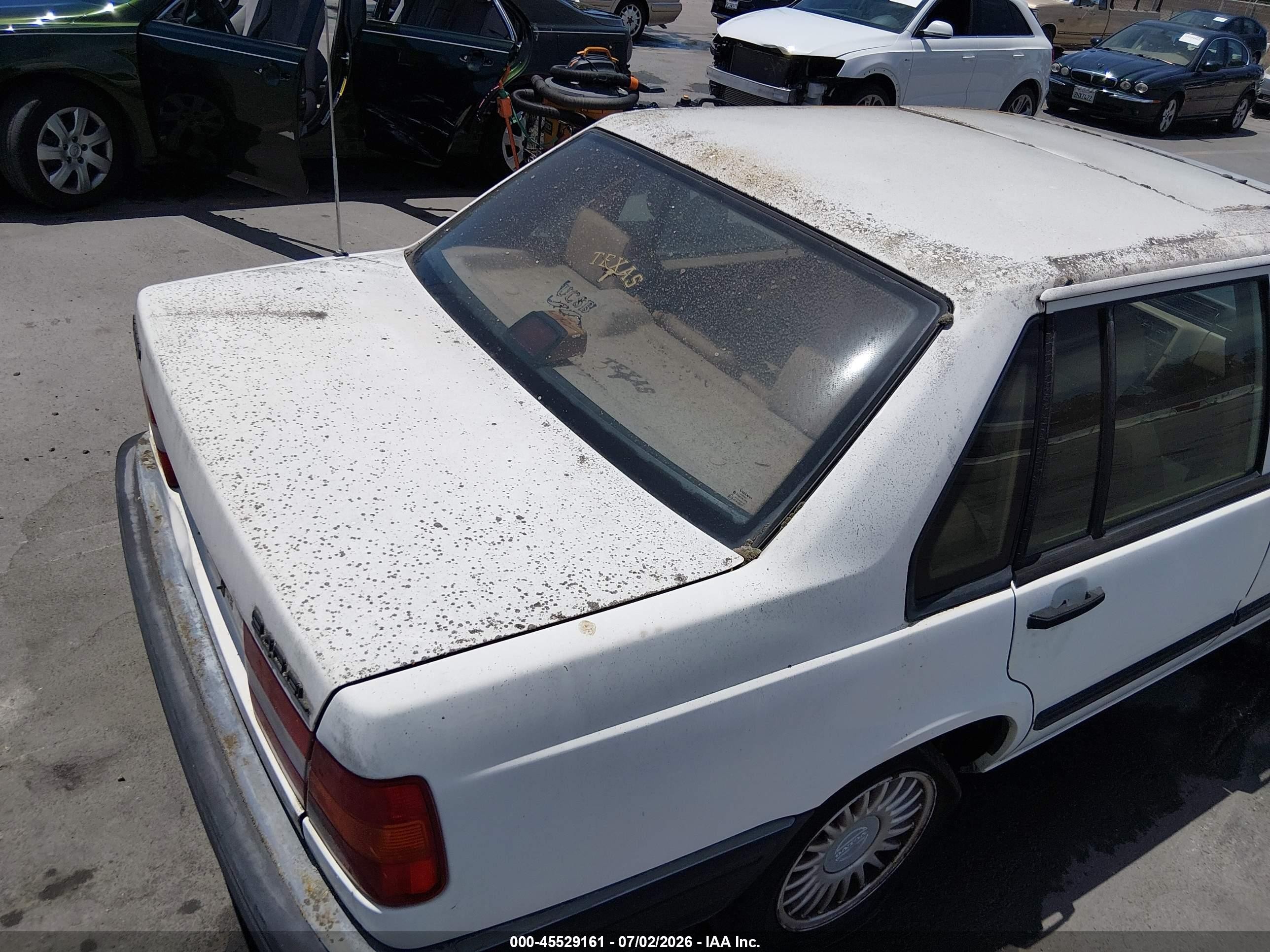 1992 Volvo 940 Gl White vin: YV1JS881XNA088657