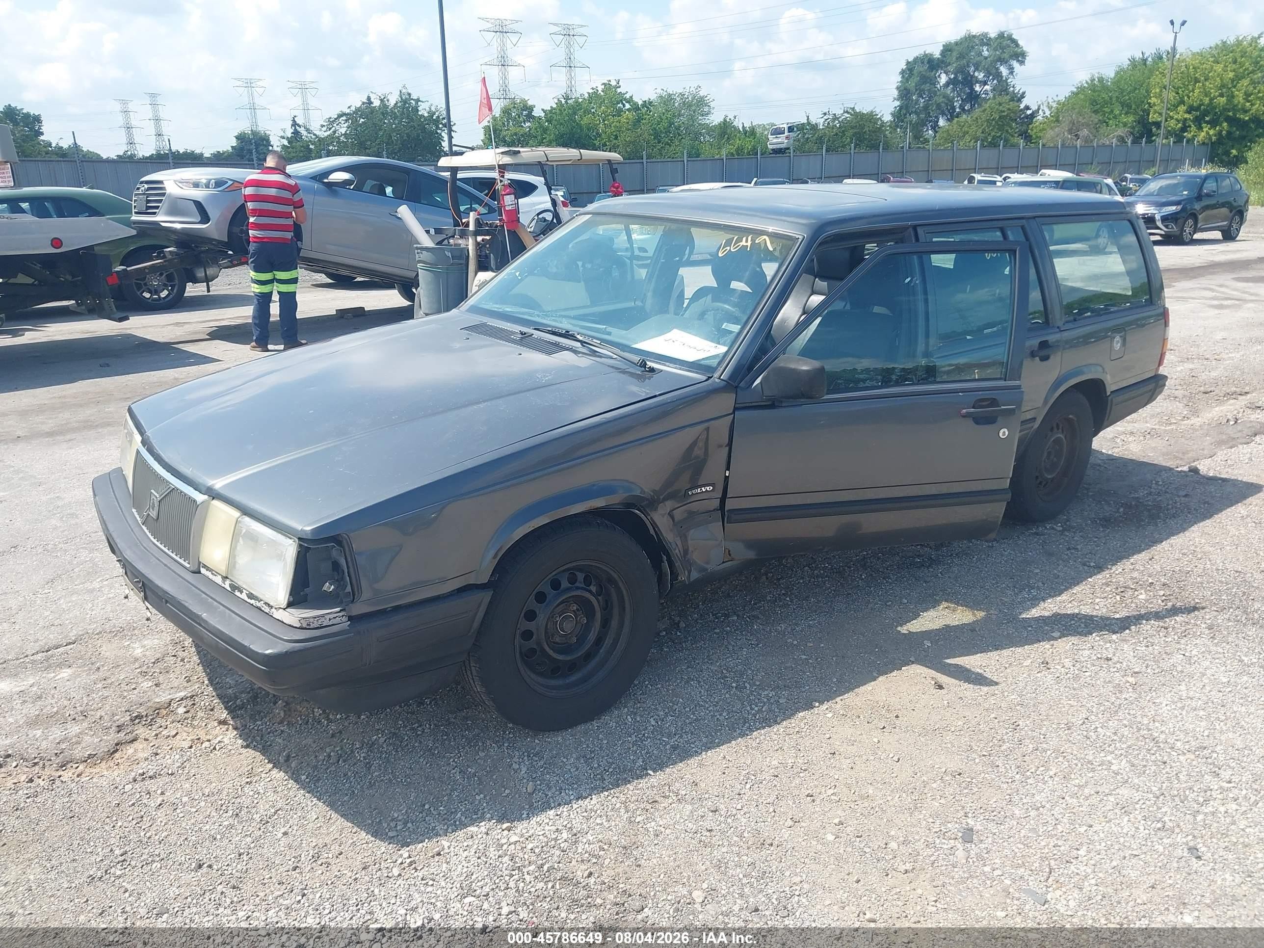 1993 Volvo 940   Gray vin: YV1JW8707P0080540
