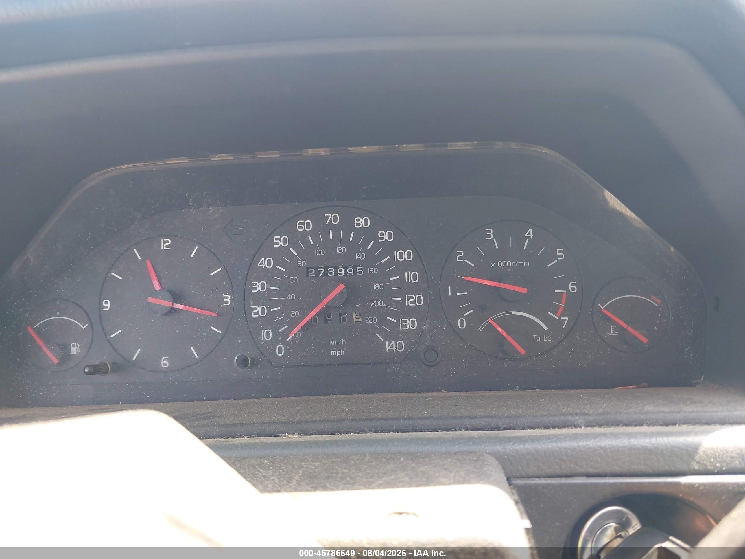 1993 Volvo 940   Gray vin: YV1JW8707P0080540