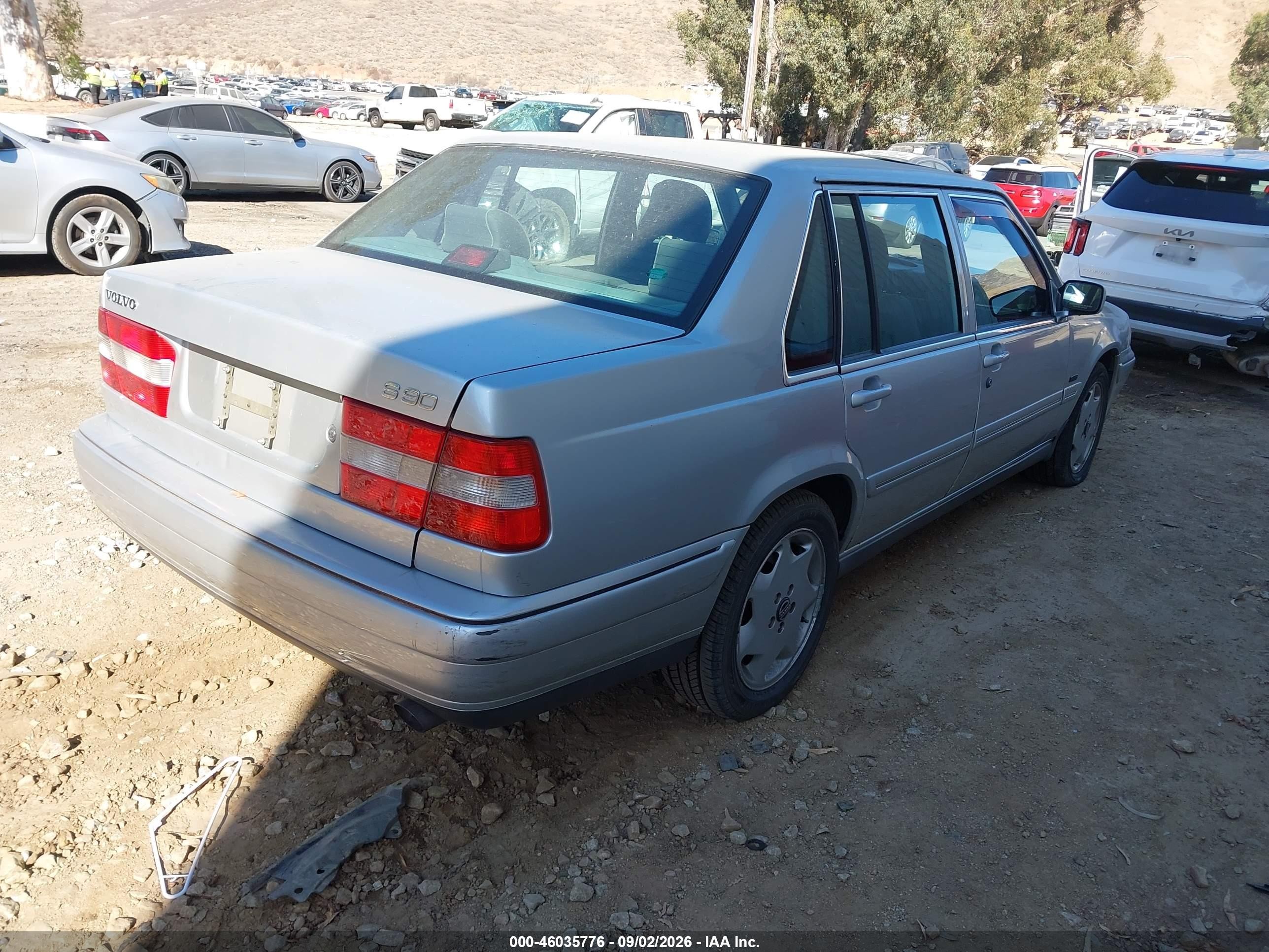 1998 Volvo S90   Silver vin: YV1KS9604W1136787
