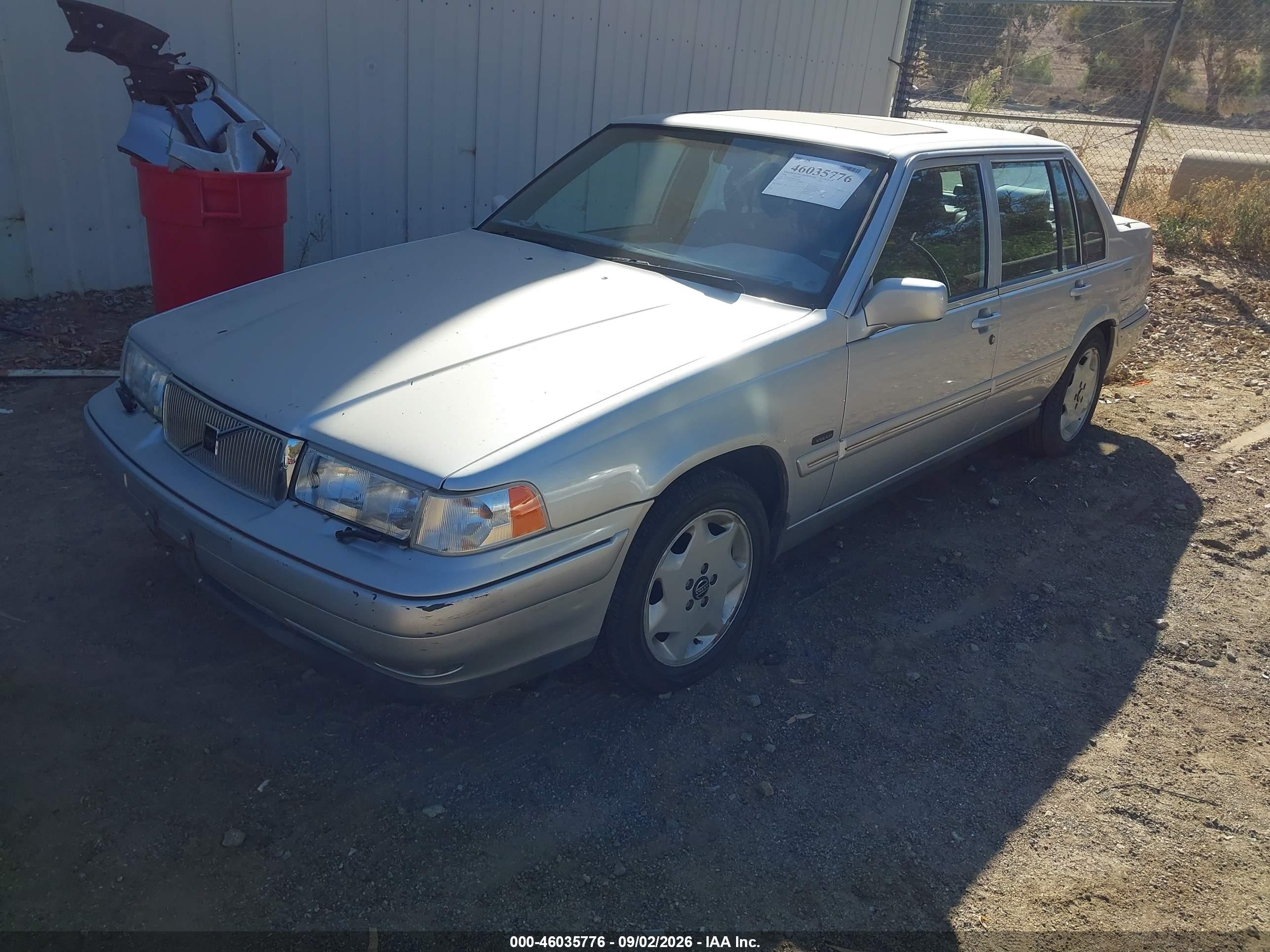 1998 Volvo S90   Silver vin: YV1KS9604W1136787