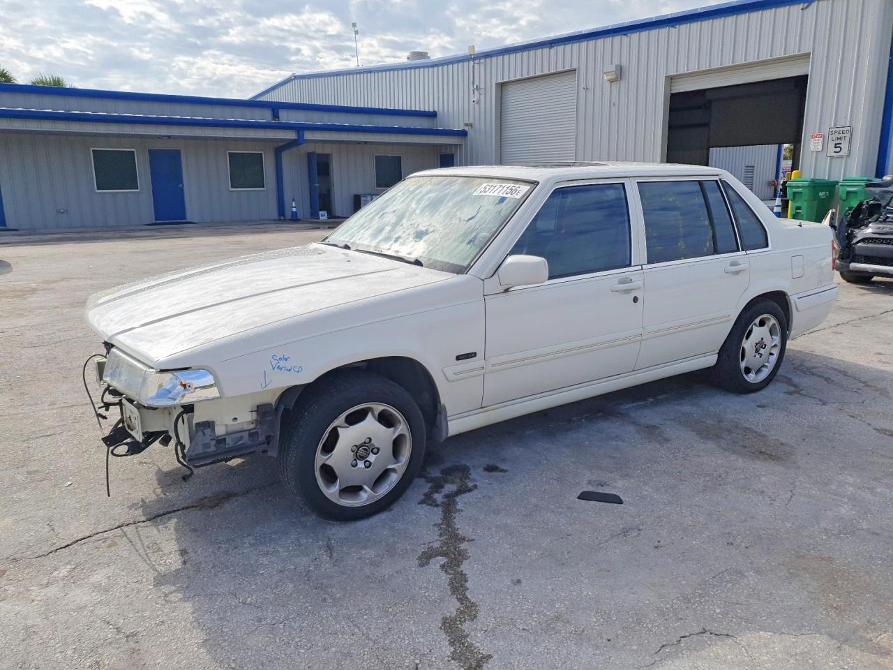 1998 Volv S90 White vin: YV1KS9605W1133266
