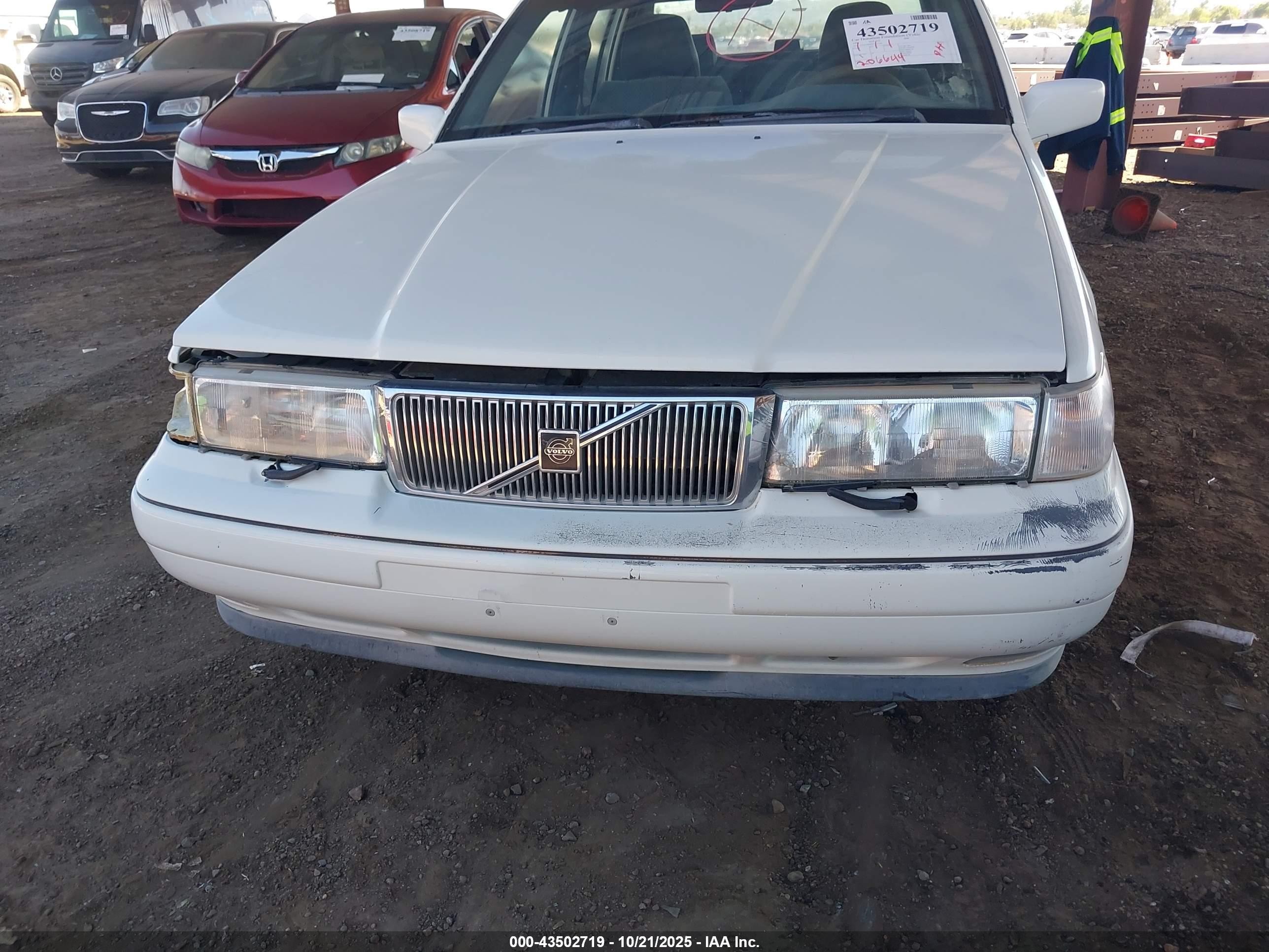 1998 Volvo S90   White vin: YV1KS9606W1123796
