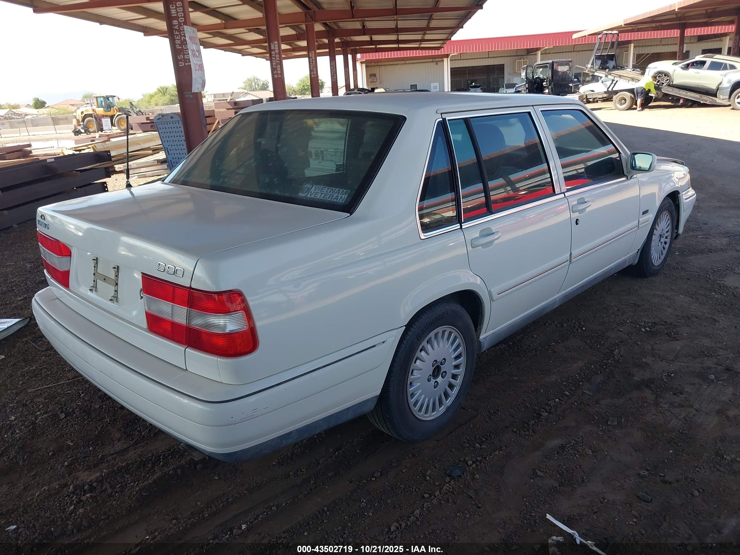 1998 Volvo S90   White vin: YV1KS9606W1123796