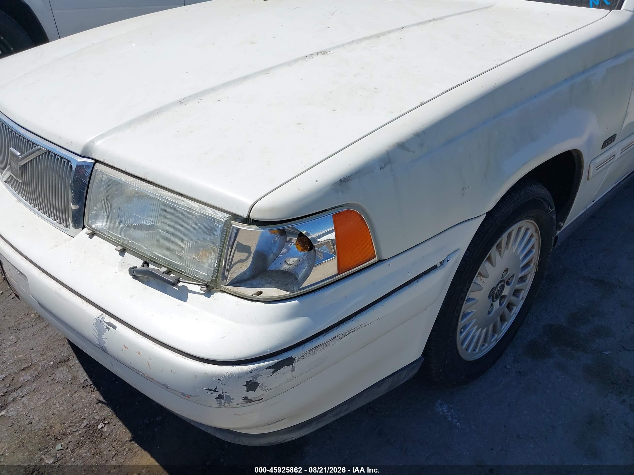 1998 Volvo S90   White vin: YV1KS9609W1130290