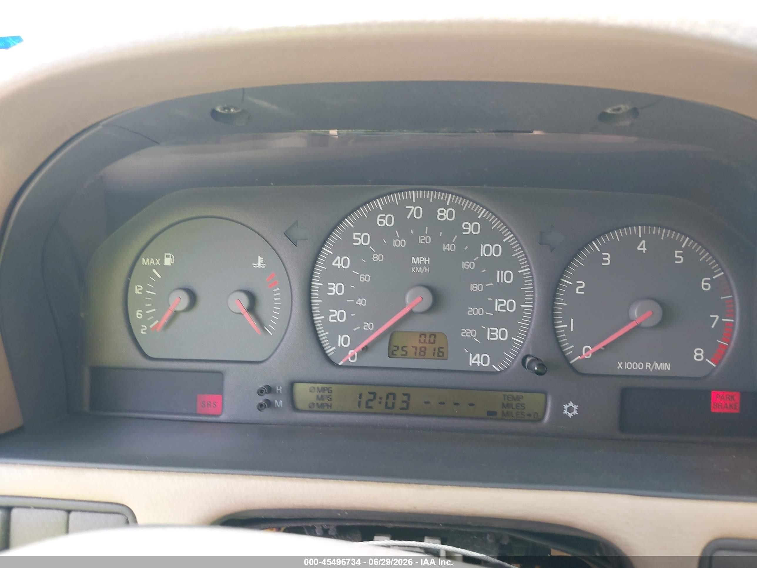 1999 Volvo S70 T5 White vin: YV1LS53D4X2587119