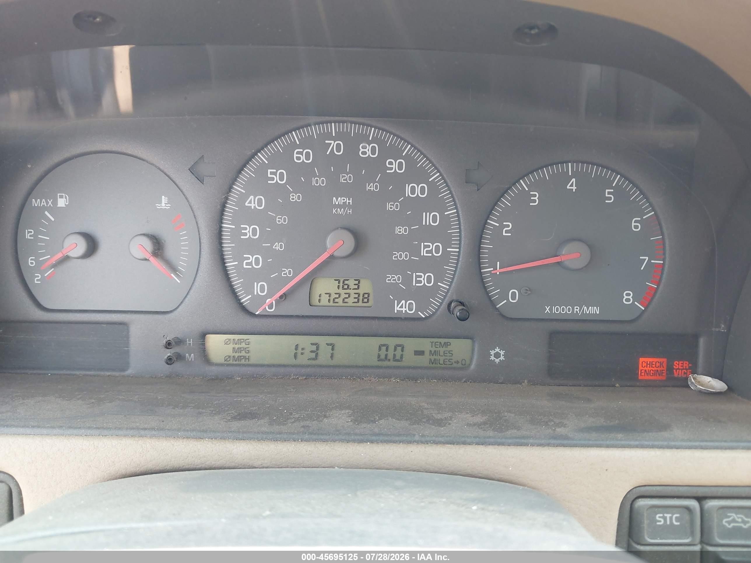 1999 Volvo S70 T5 Black vin: YV1LS53DXX2568039