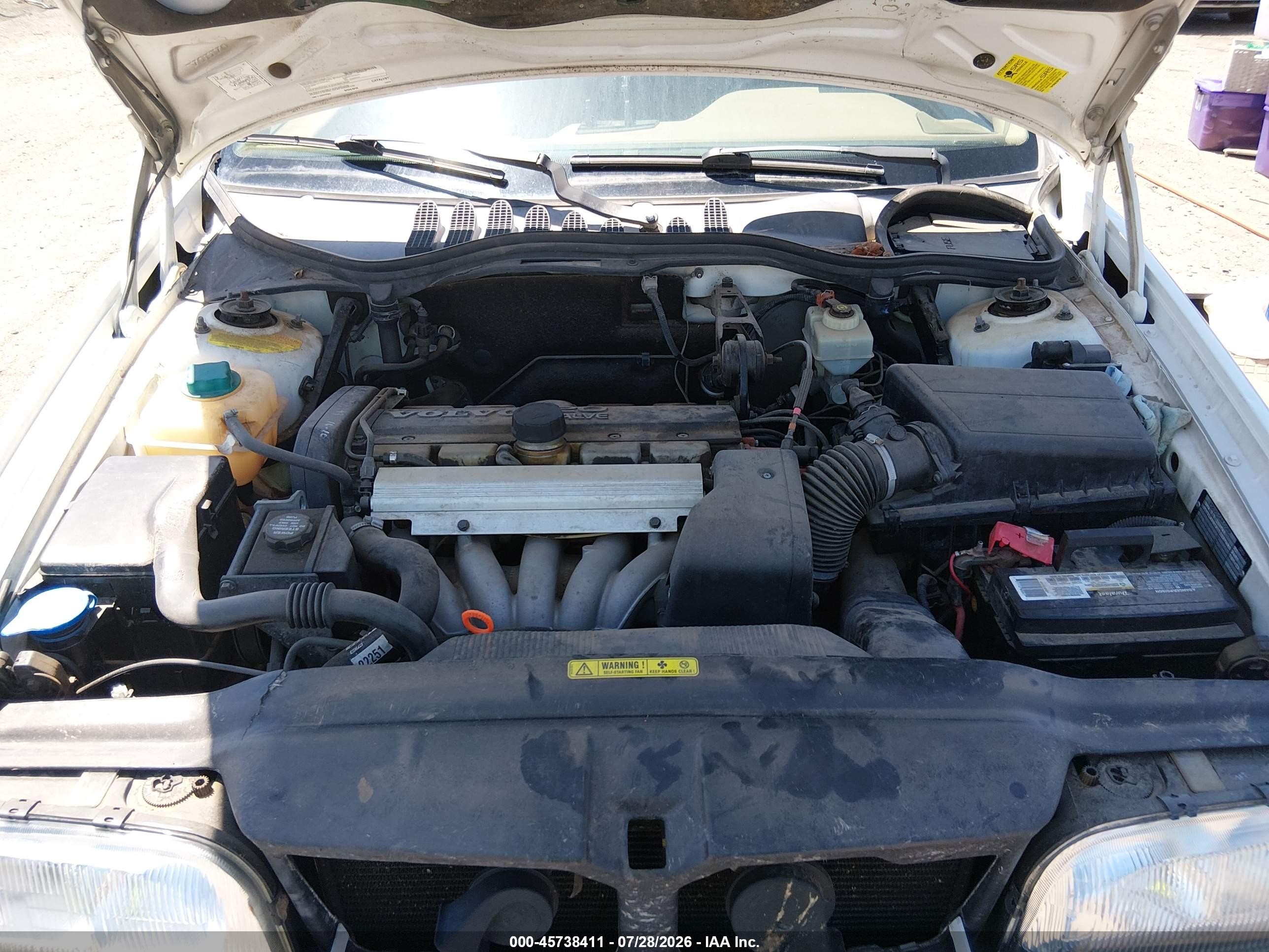 1996 Volvo 850 Glt White vin: YV1LS5513T1283945