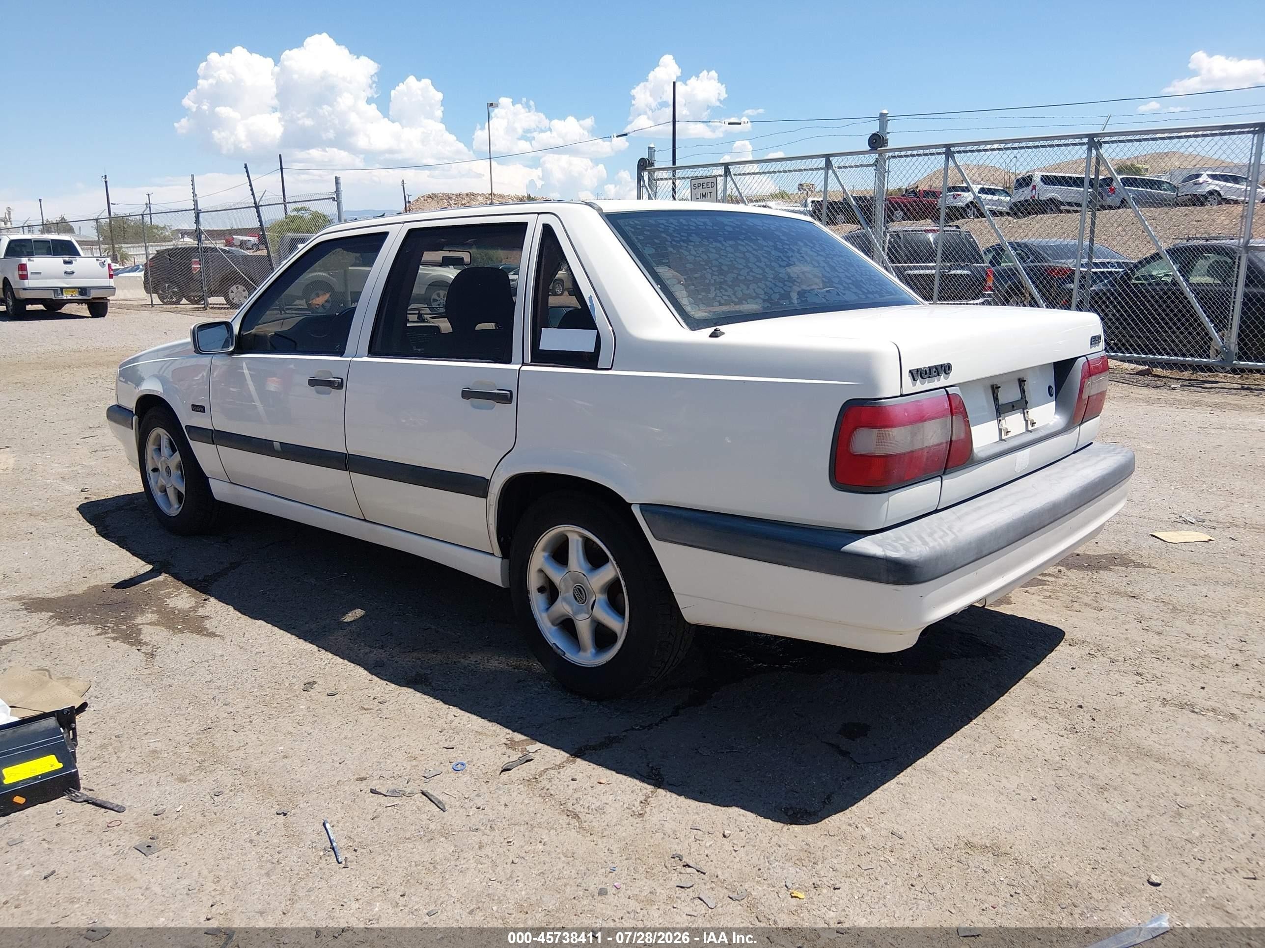 1996 Volvo 850 Glt White vin: YV1LS5513T1283945