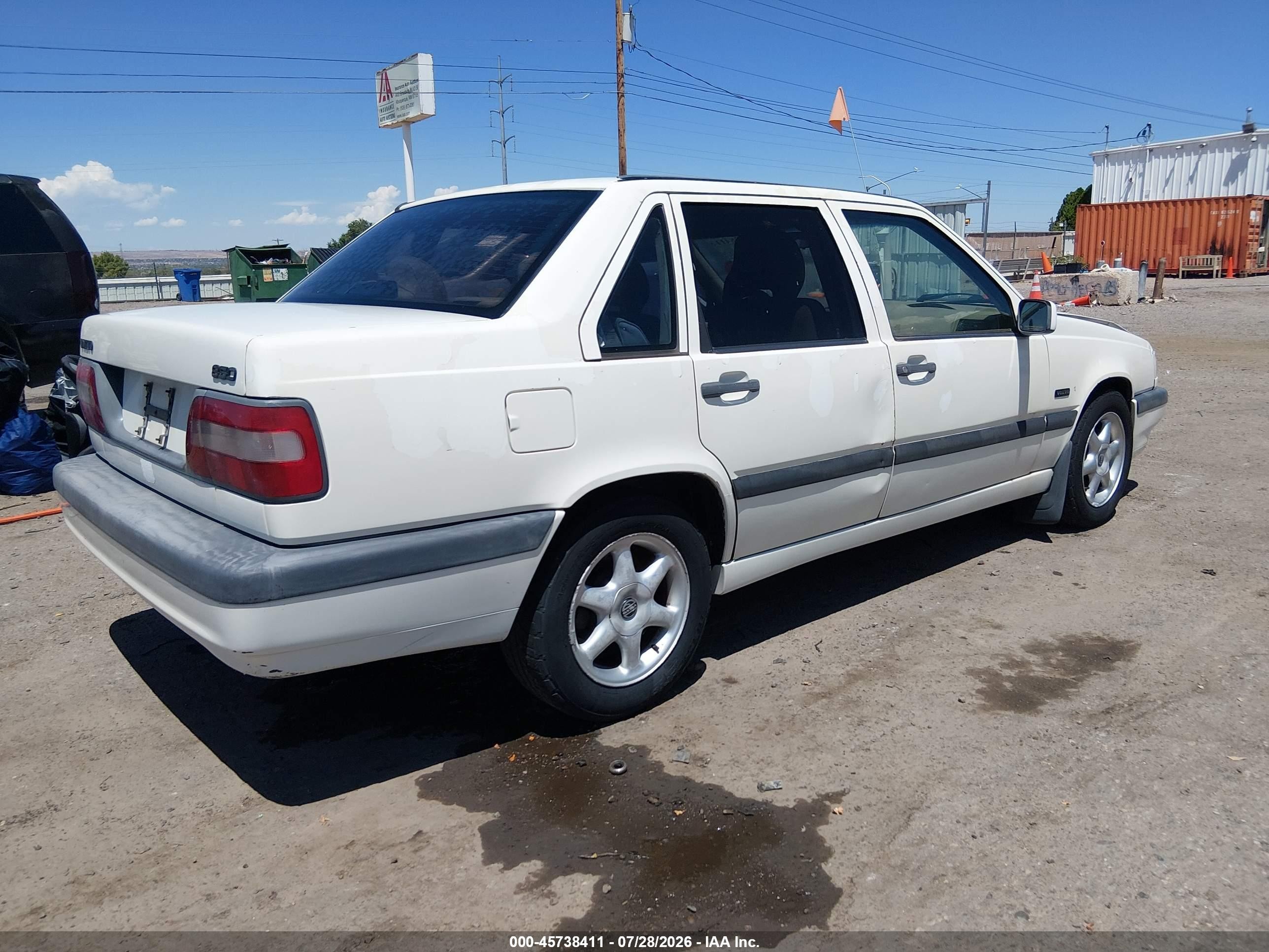 1996 Volvo 850 Glt White vin: YV1LS5513T1283945