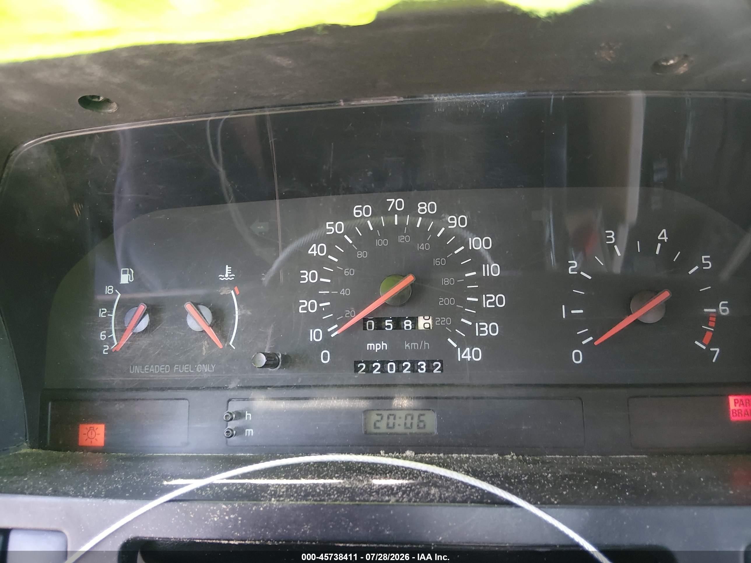 1996 Volvo 850 Glt White vin: YV1LS5513T1283945