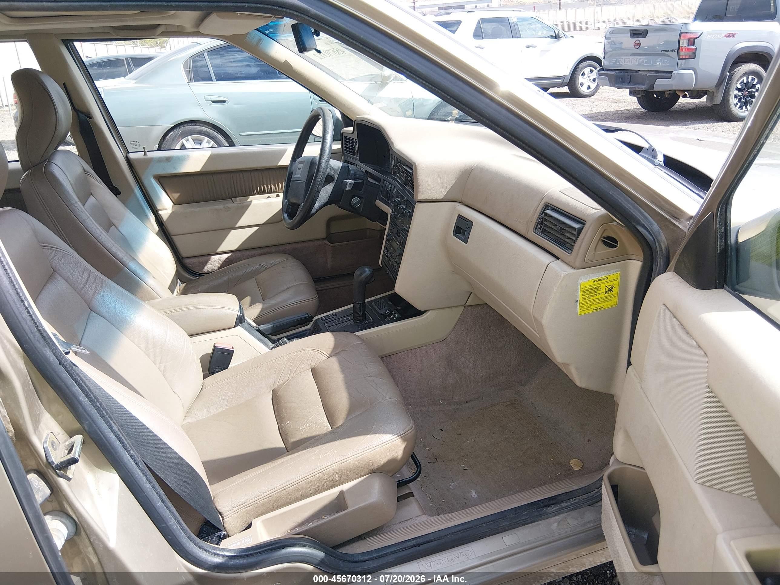 1995 Volvo 850 Glt Brown vin: YV1LS5514S2229255
