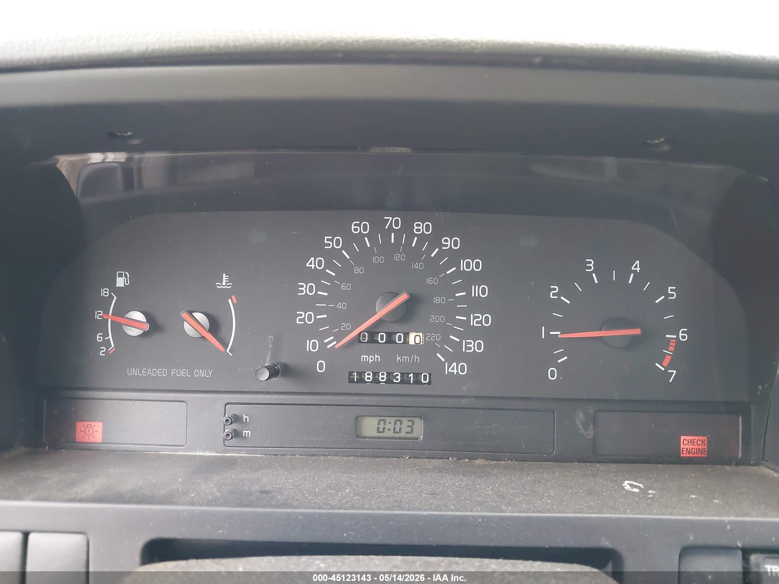 1995 Volvo 850 Glt Gray vin: YV1LS5515S2200637