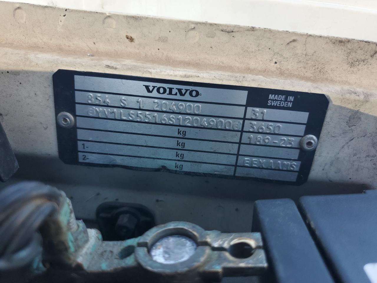 1995 Volvo 850 Base White vin: YV1LS5516S1204900