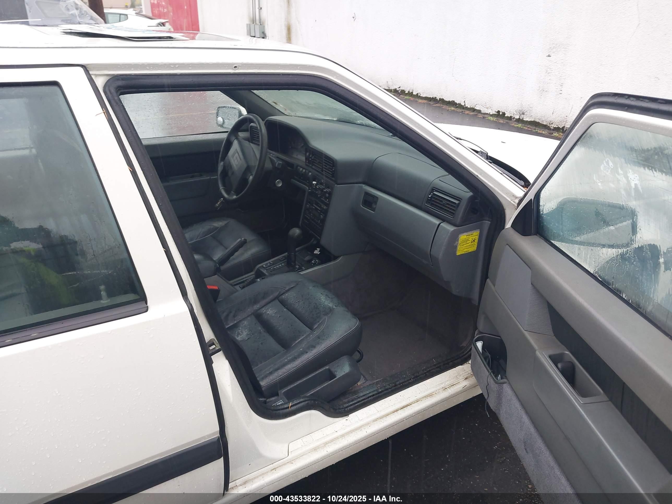 1995 Volvo 850 Glt White vin: YV1LS551XS1186742