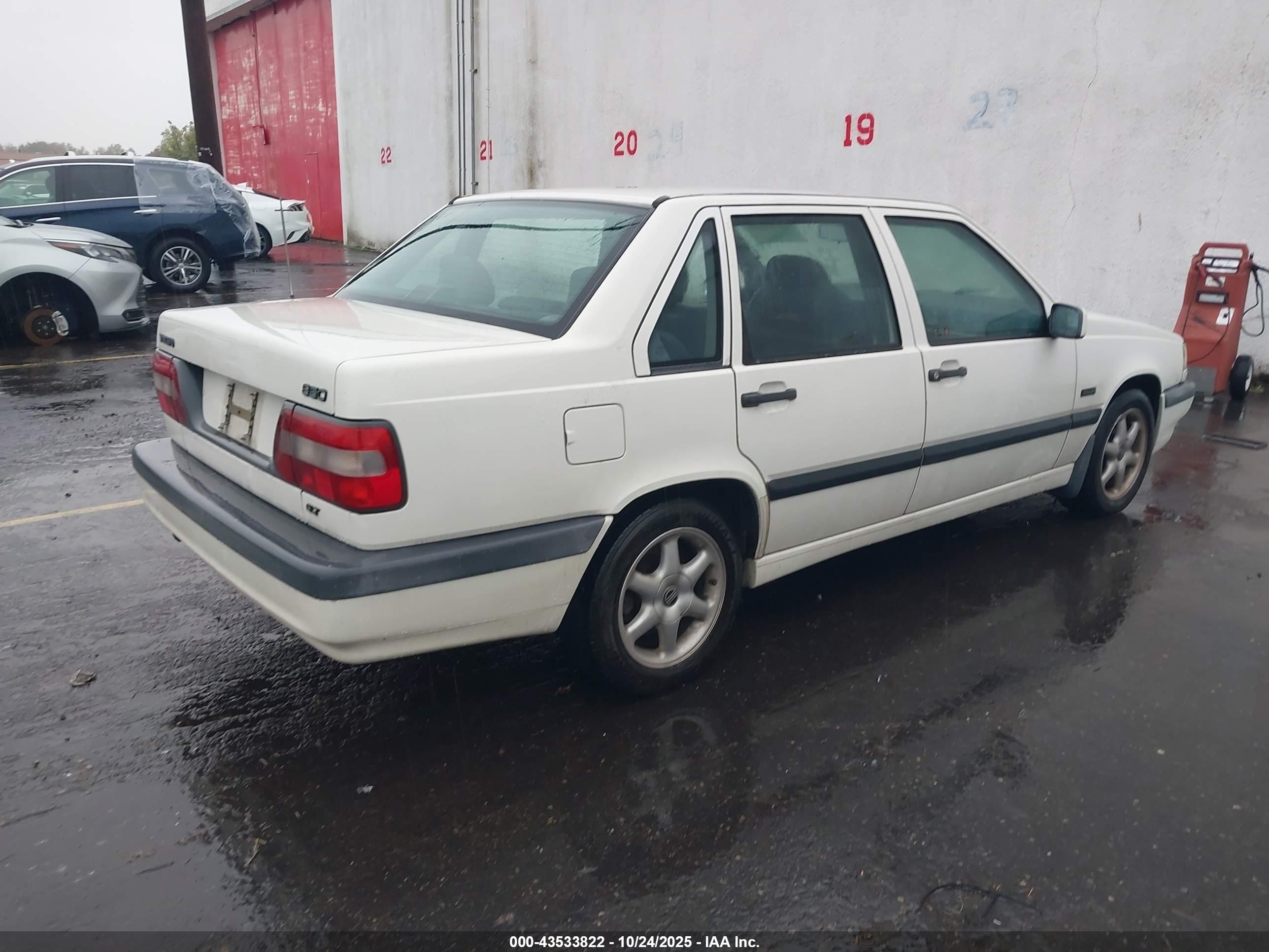 1995 Volvo 850 Glt White vin: YV1LS551XS1186742