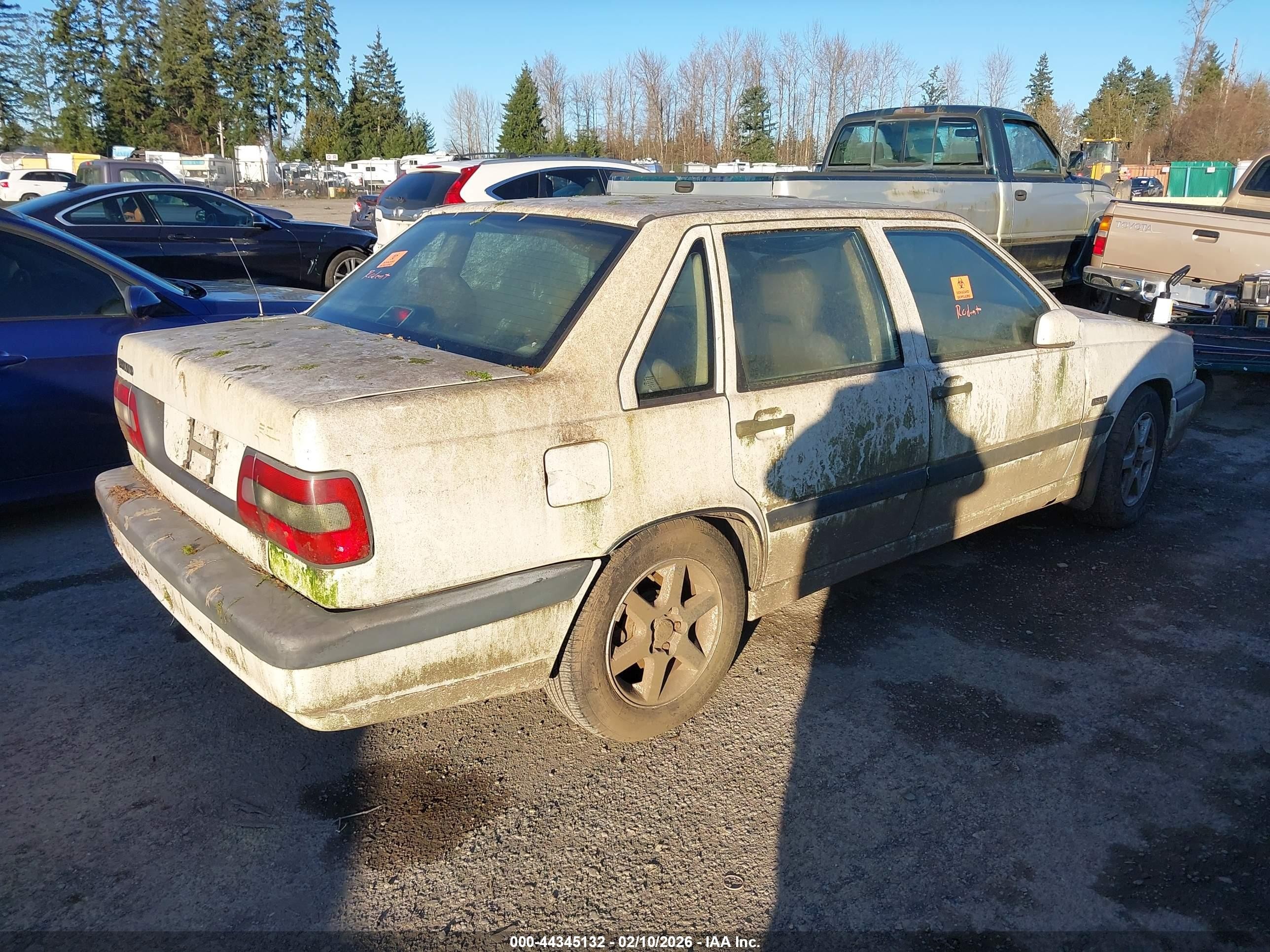 1995 Volvo 850 Glt White vin: YV1LS5537S1252875