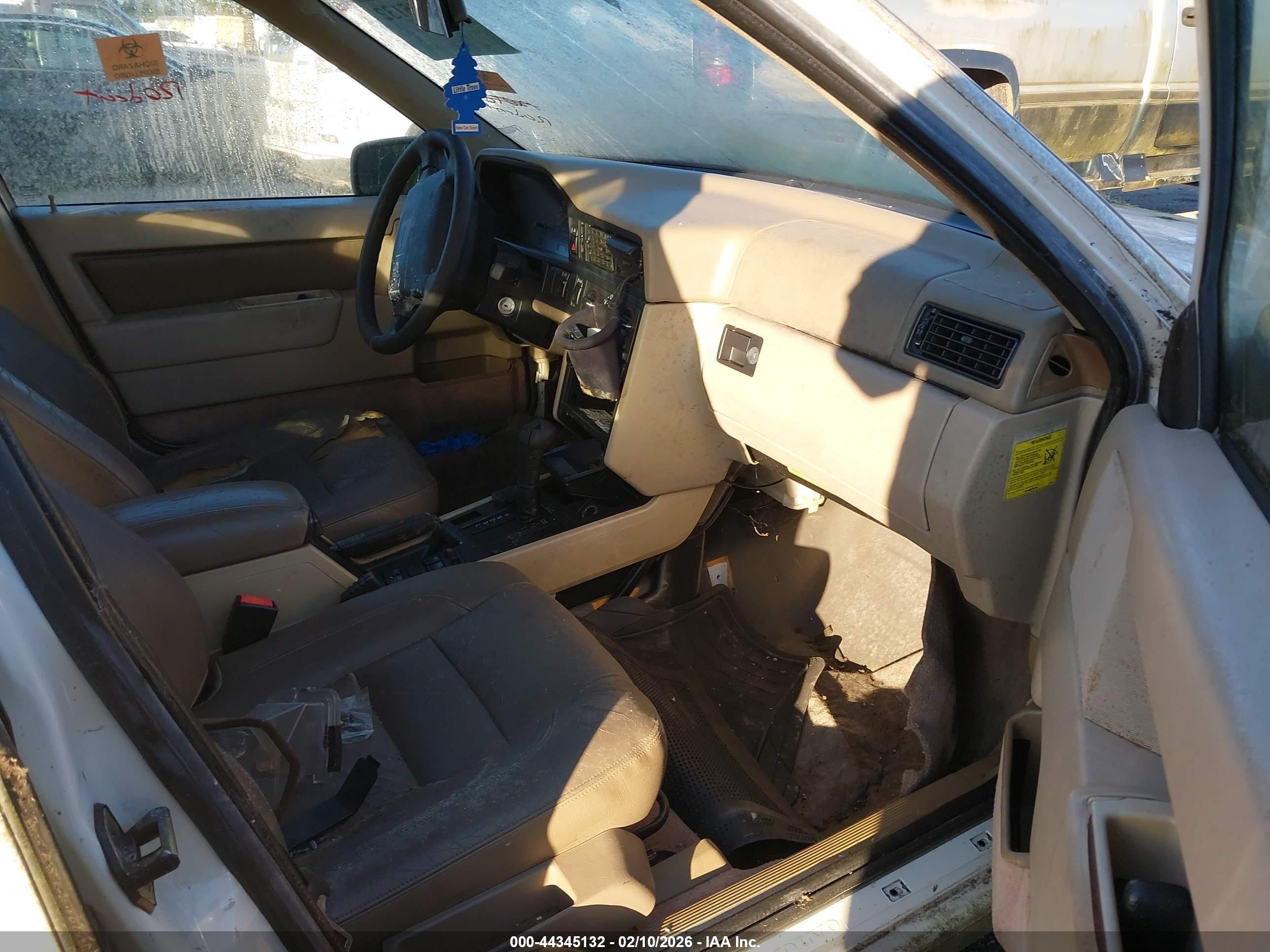 1995 Volvo 850 Glt White vin: YV1LS5537S1252875