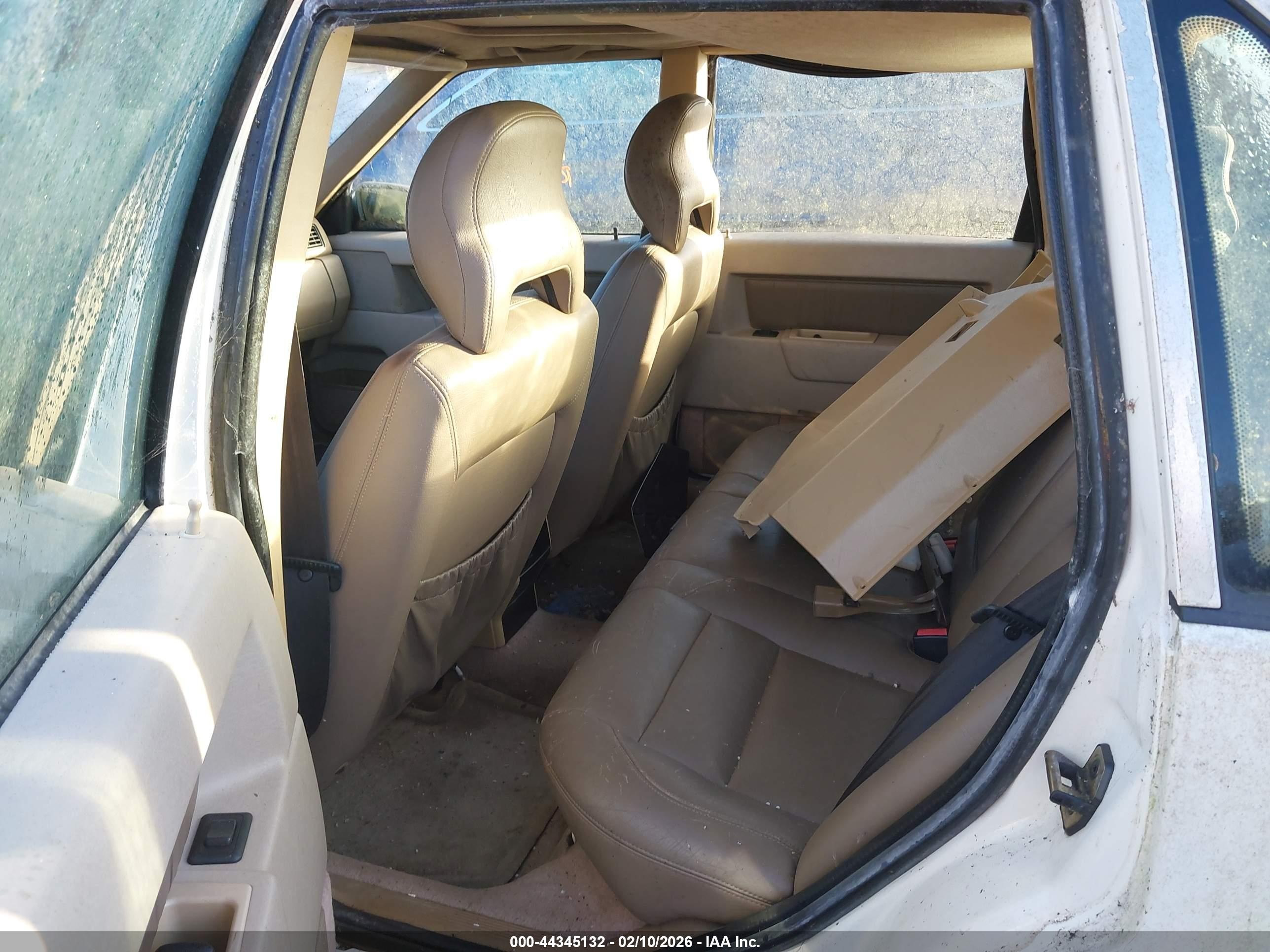 1995 Volvo 850 Glt White vin: YV1LS5537S1252875