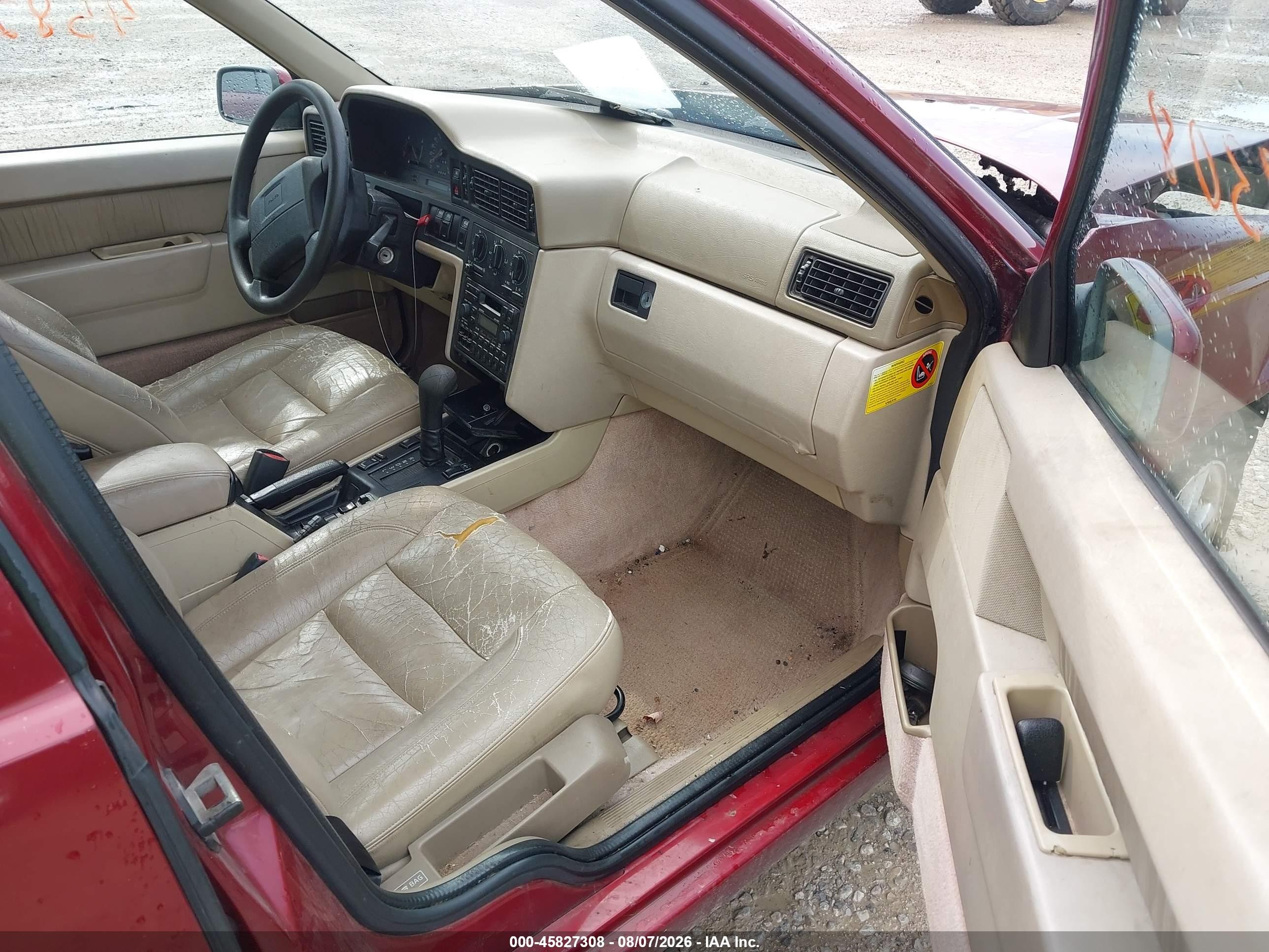 1996 Volvo 850 Glt Red vin: YV1LS5557T1315895