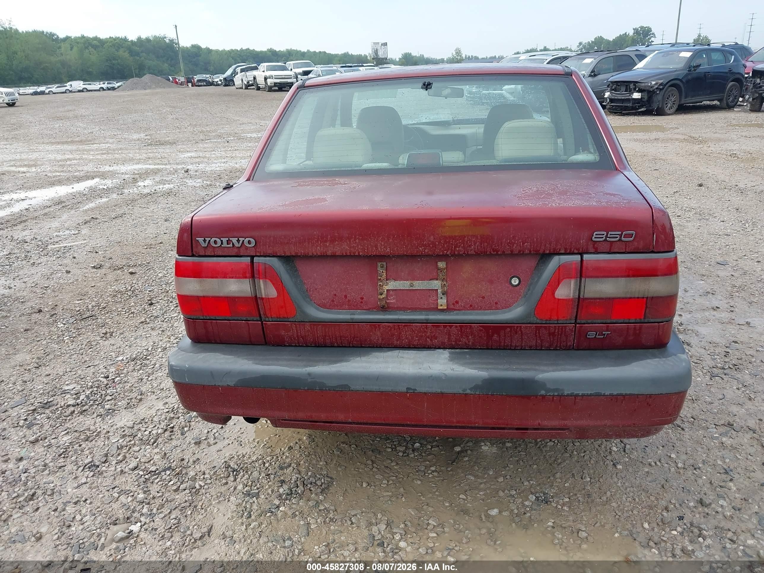 1996 Volvo 850 Glt Red vin: YV1LS5557T1315895