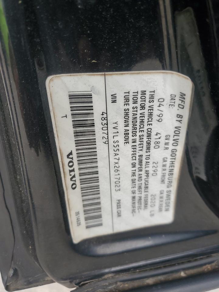 1999 Volvo S70 Black vin: YV1LS55A7X2617023