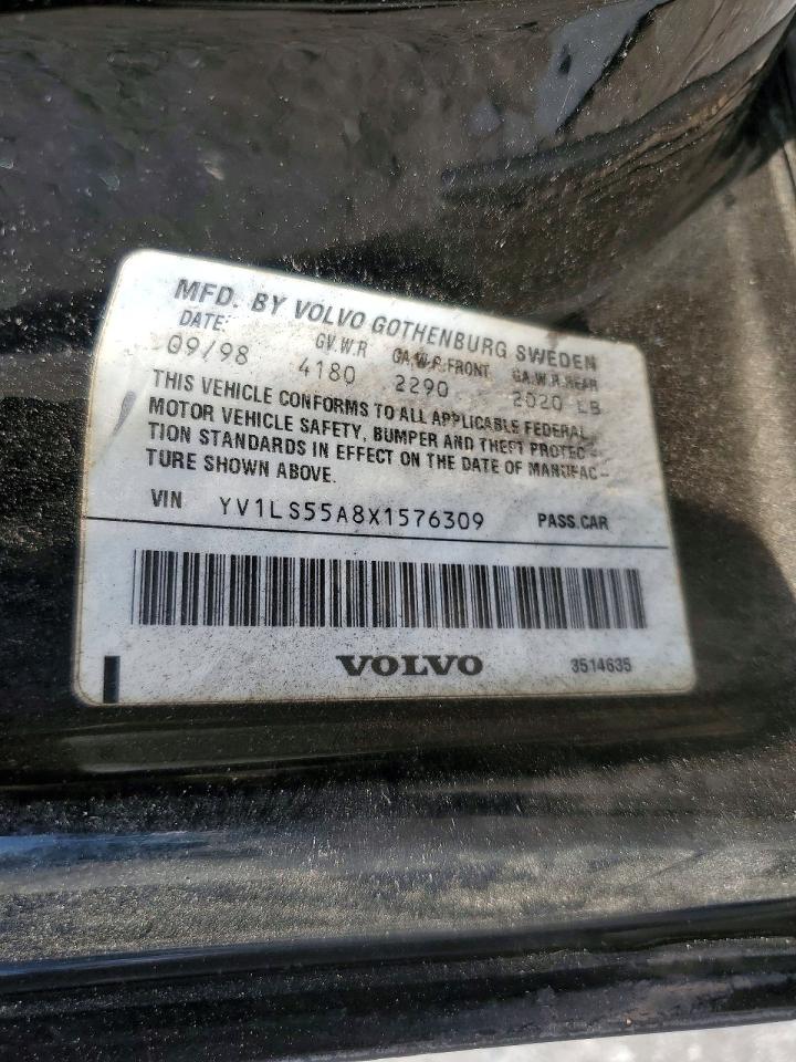 1999 Volvo S70 Black vin: YV1LS55A8X1576309