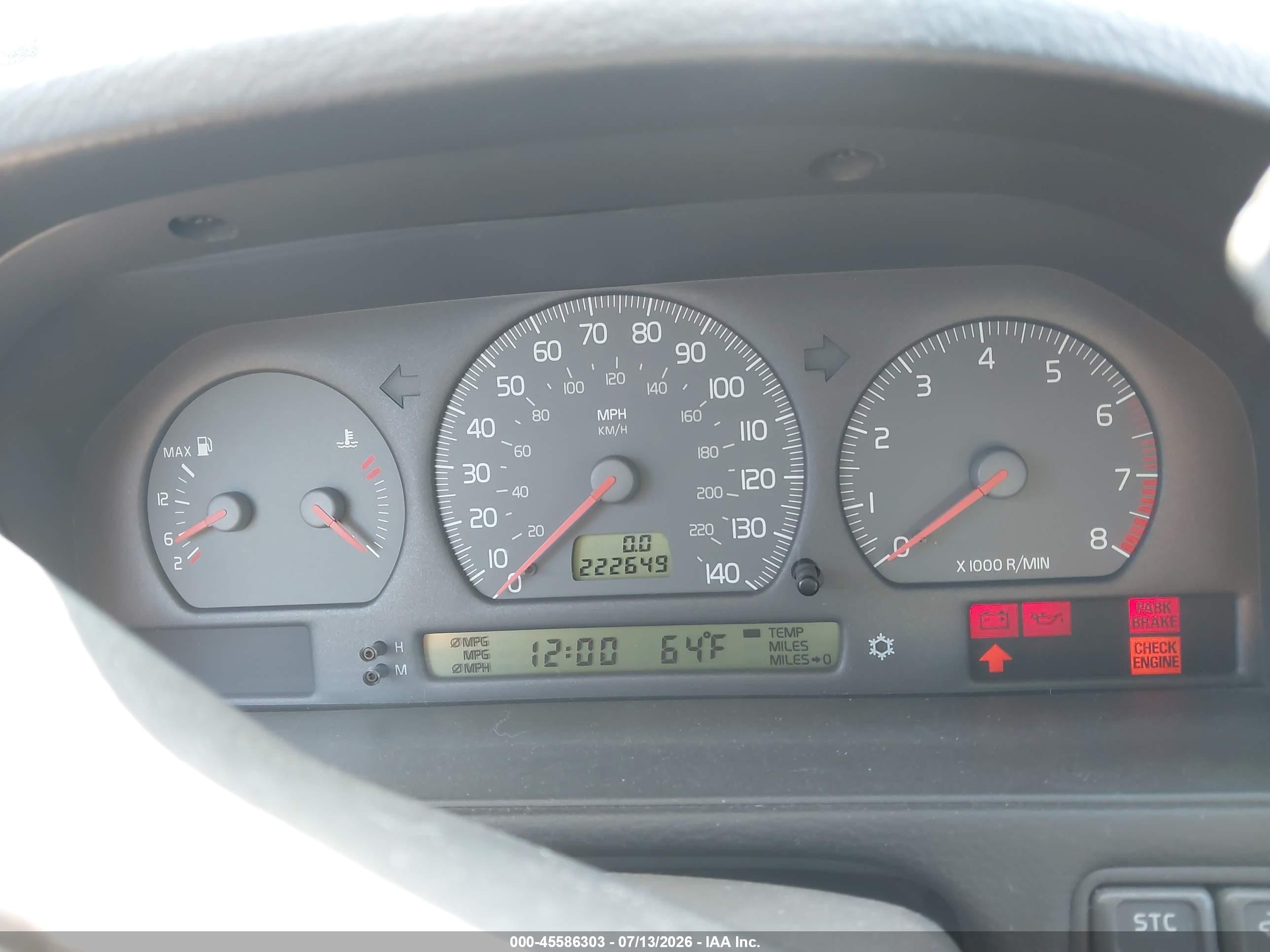 1999 Volvo S70 Glt Silver vin: YV1LS56D8X1587738