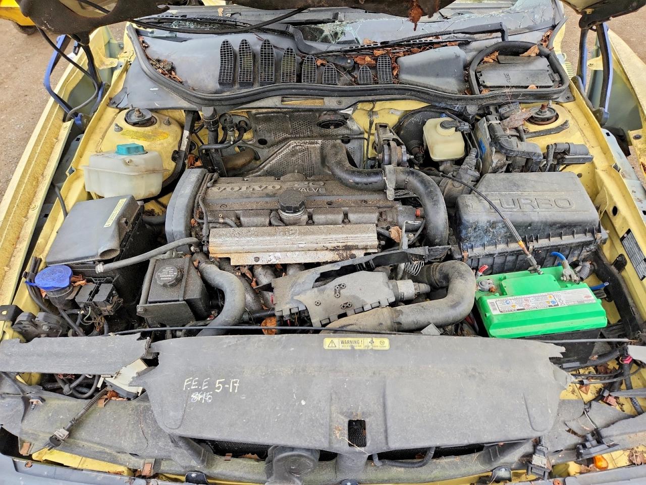 1995 Volvo 850 T5r Yellow vin: YV1LS5812S2233686