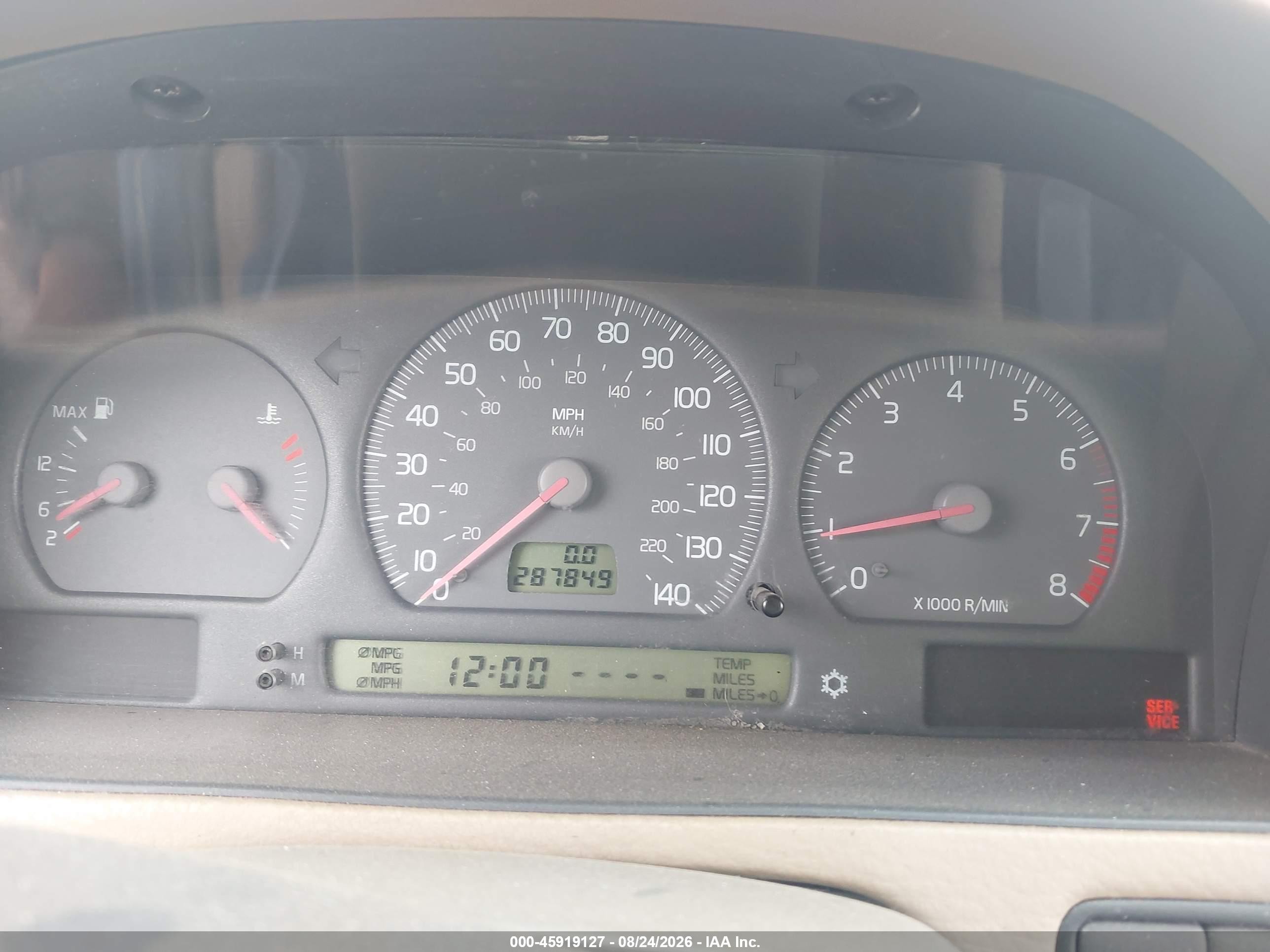2000 Volvo S70 Se Blue vin: YV1LS61J7Y2667725