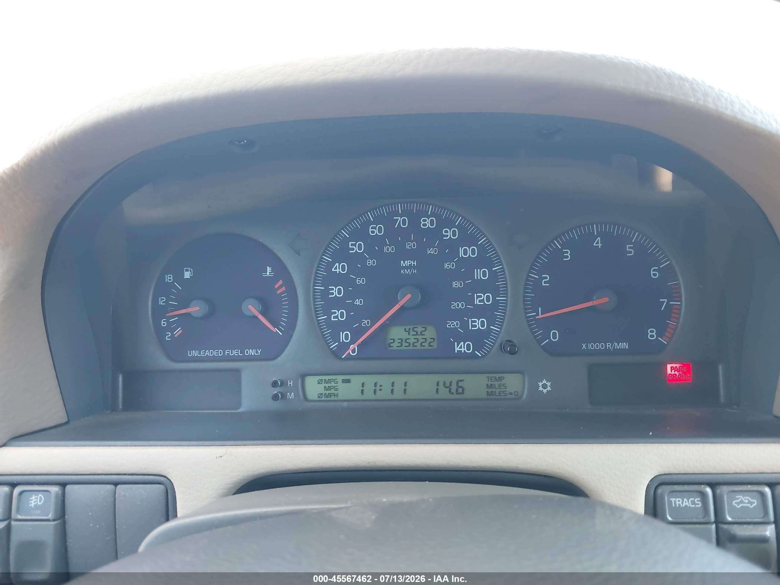 1998 Volvo V70 R Black vin: YV1LW5248W2502352