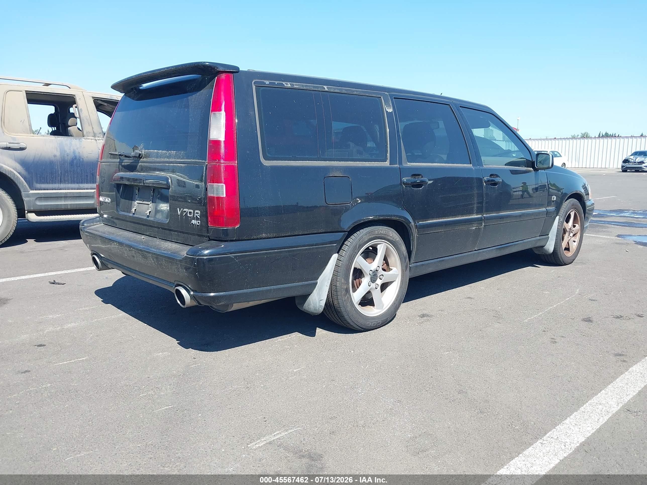 1998 Volvo V70 R Black vin: YV1LW5248W2502352