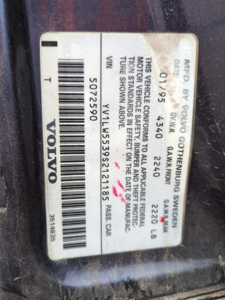 1995 Volvo 850 Base Purple vin: YV1LW5539S2121185